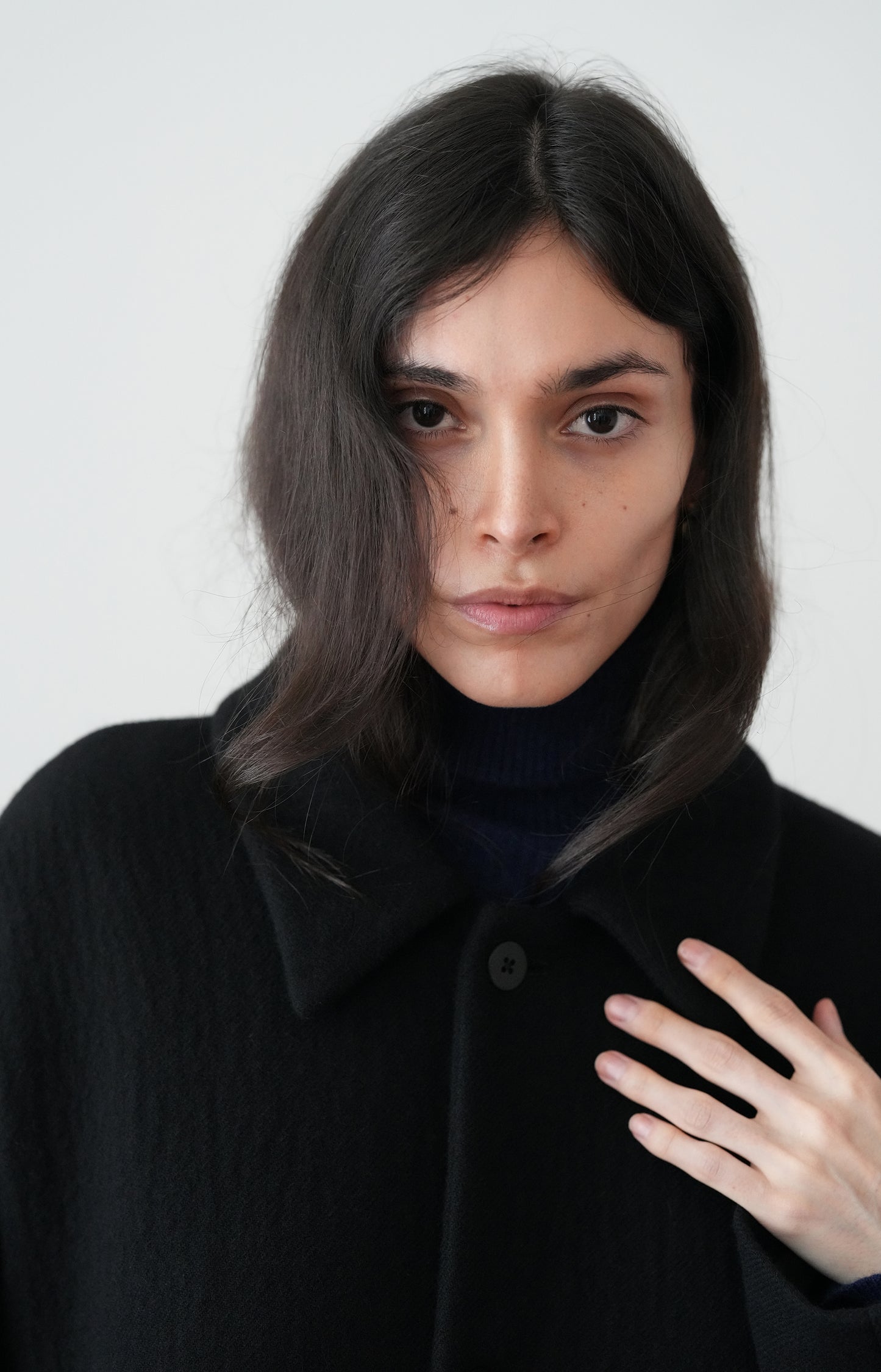 Black Patch Pocket Coat