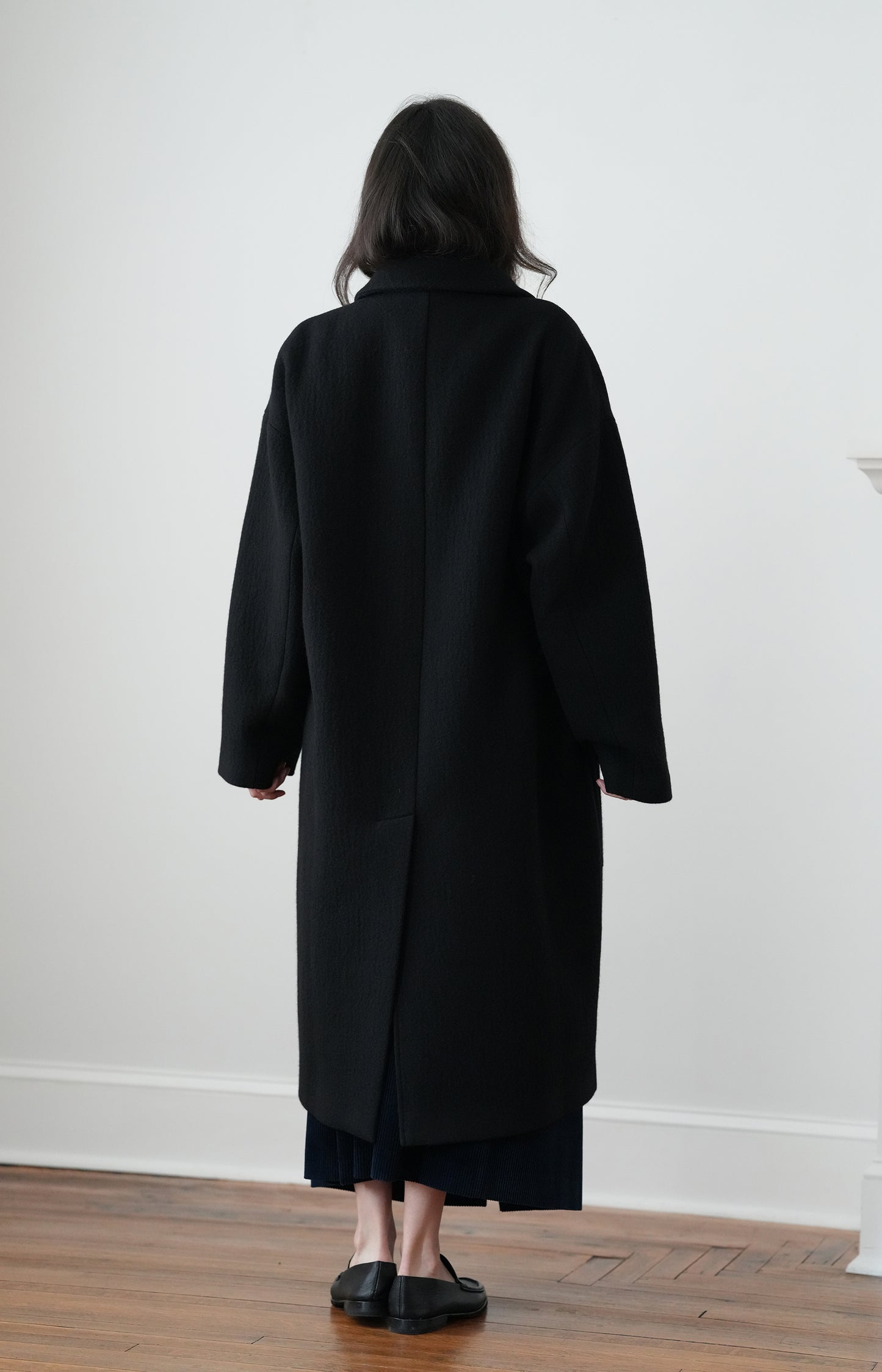 Black Patch Pocket Coat