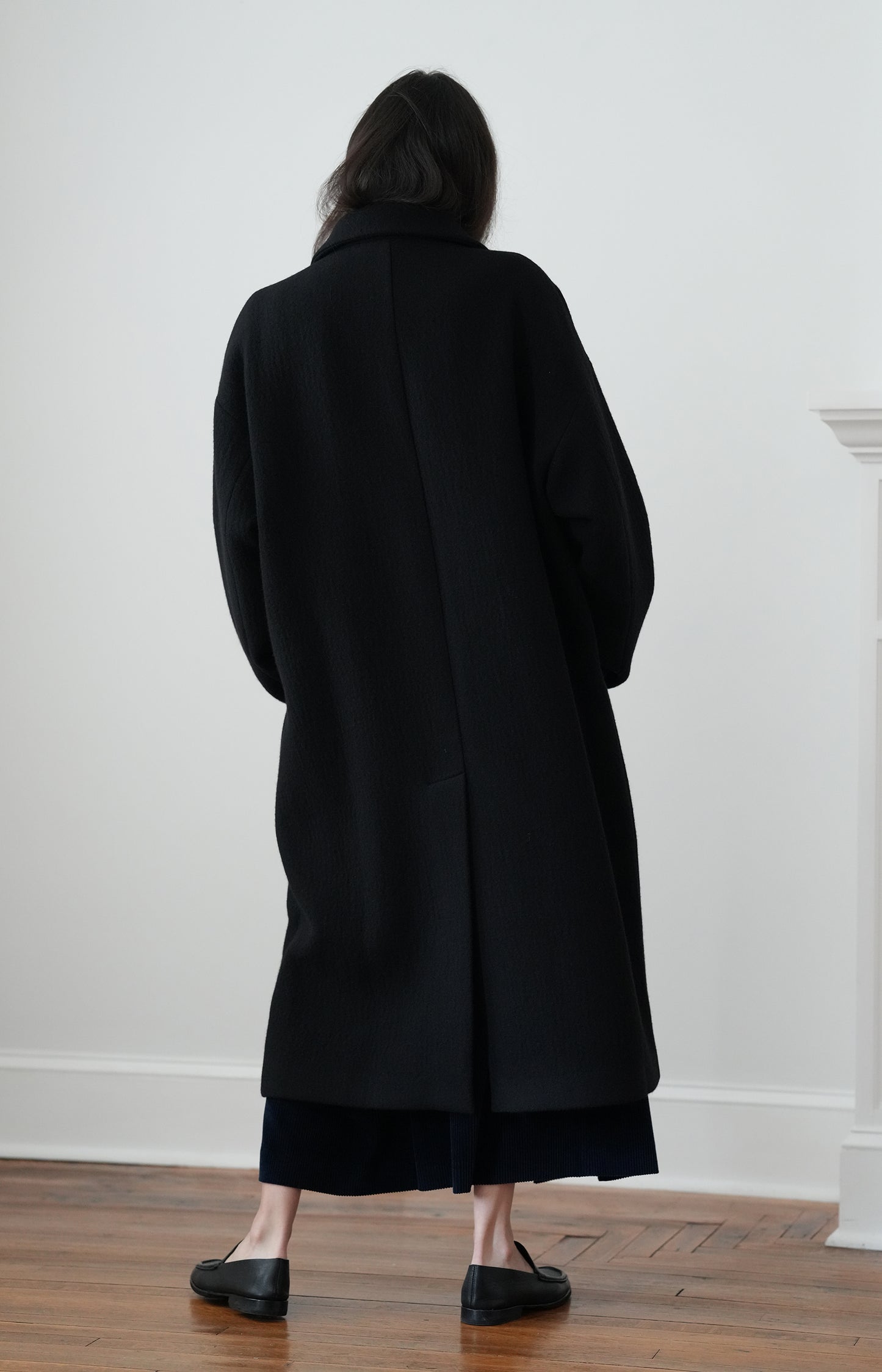 Black Patch Pocket Coat