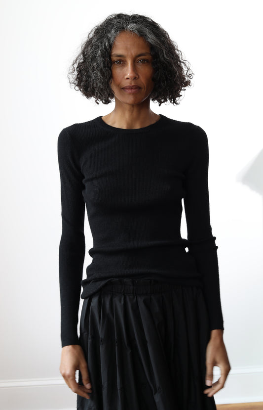 Black Cashmere Tee
