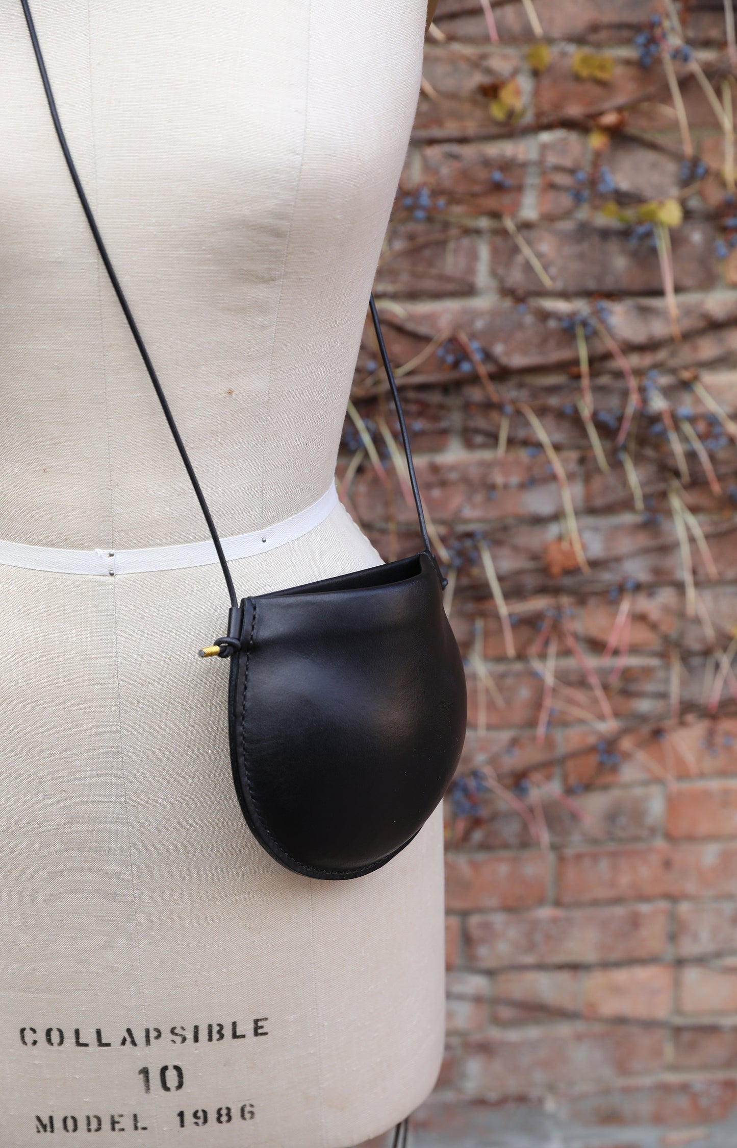 Small Black Pocket Shoulder Bag