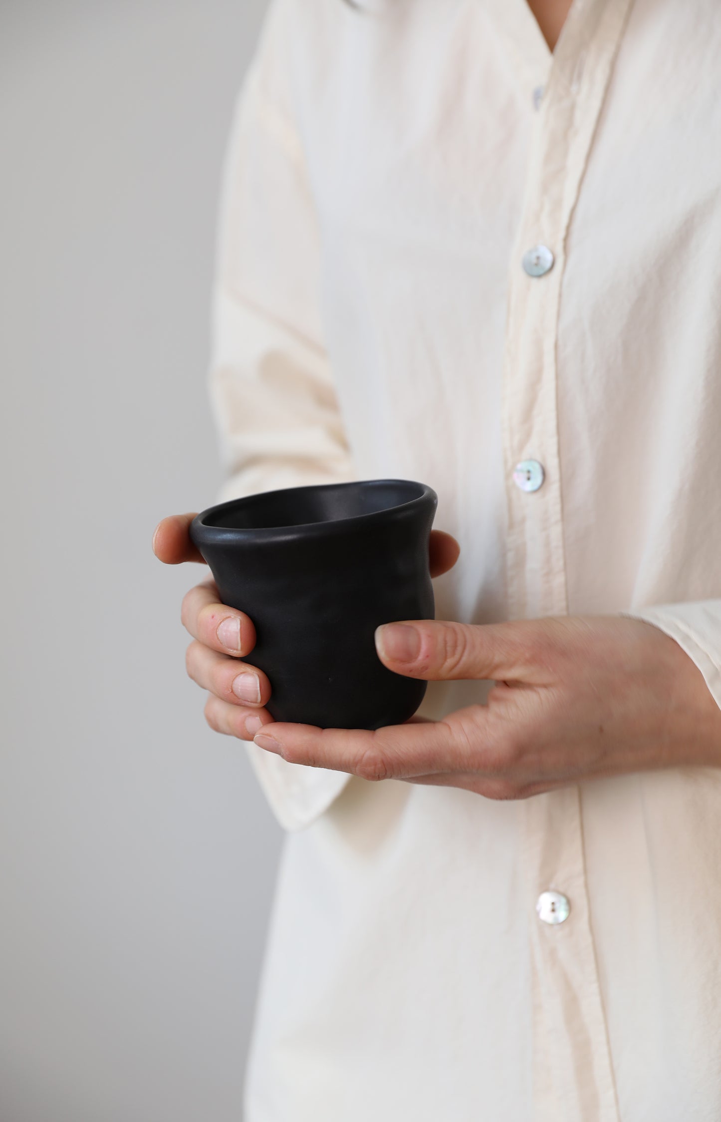 Black Fingerprints Cup