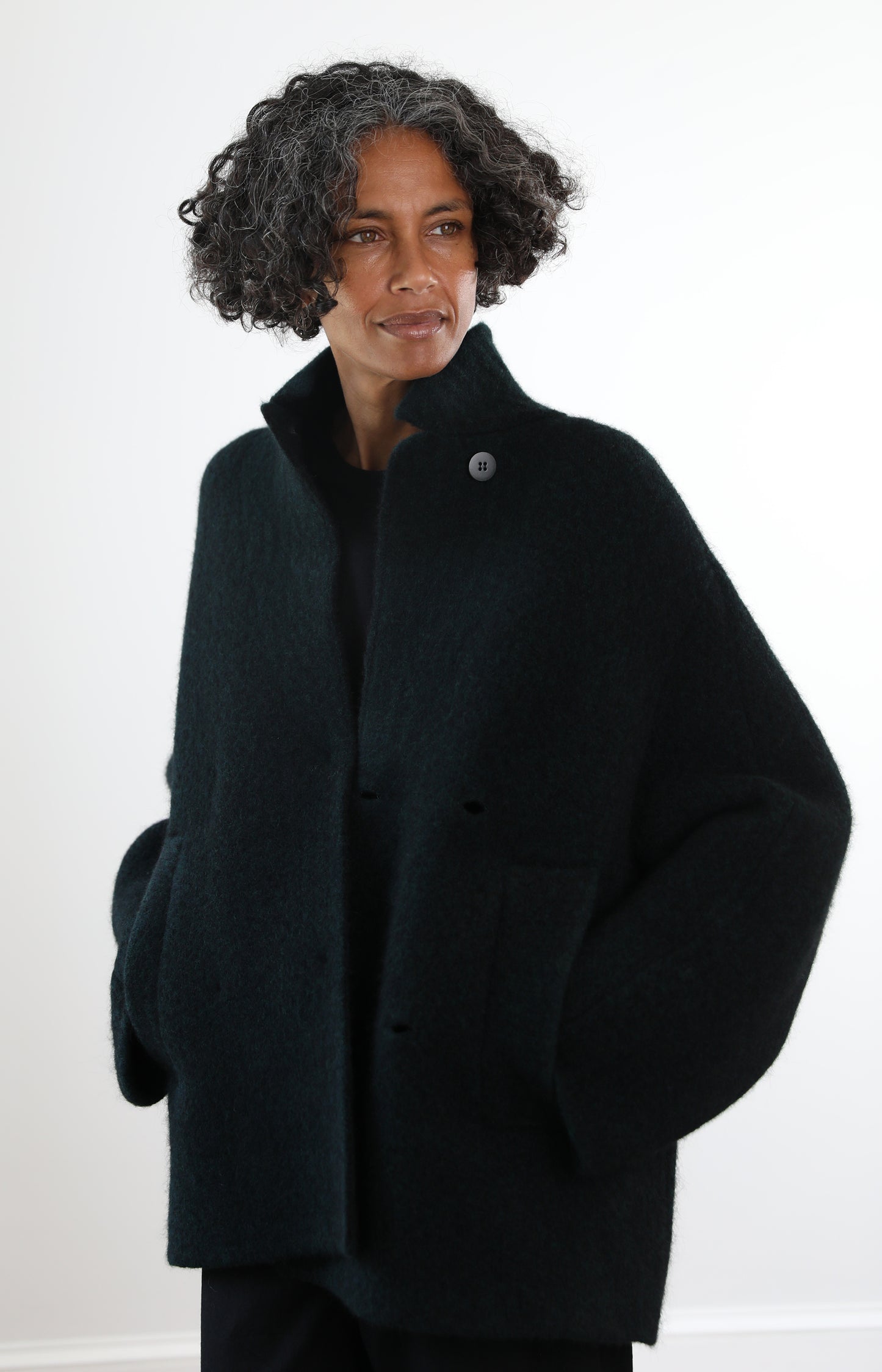 Dark Green Bob's Coat Jacket