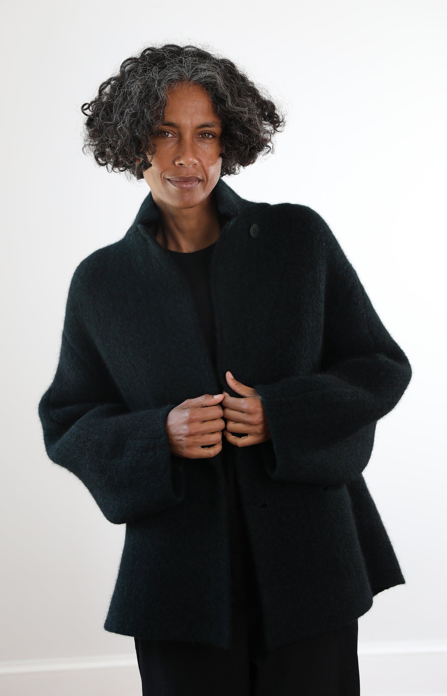 Dark Green Bob's Coat Jacket