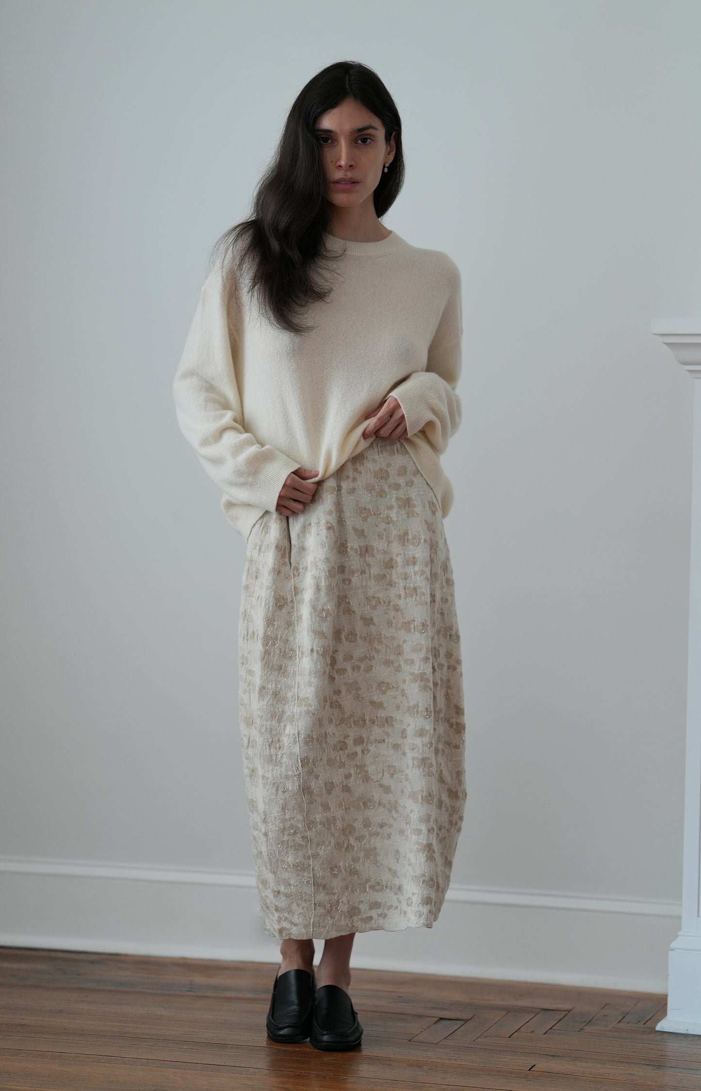 Cream Semina Skirt