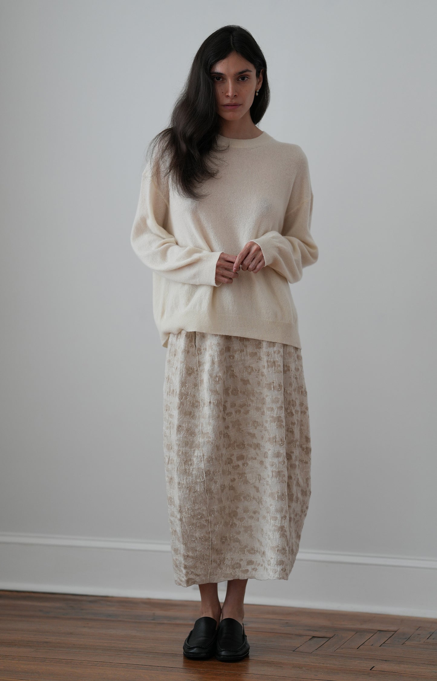 Cream Semina Skirt
