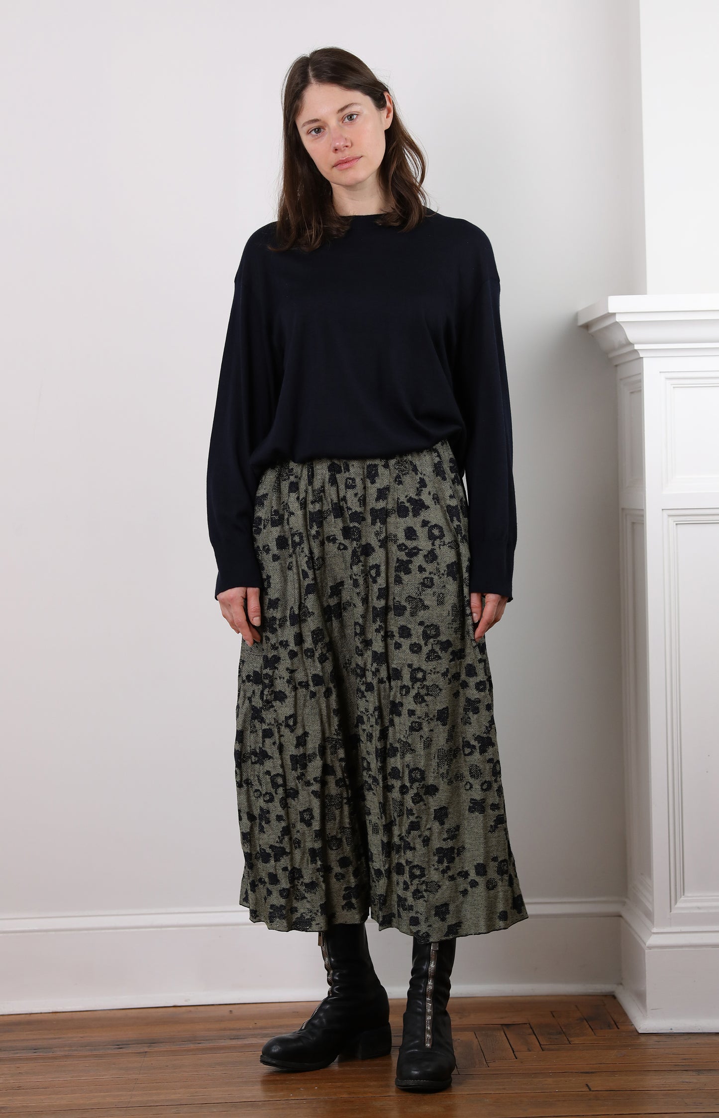 Green & Blue Painting Skirt