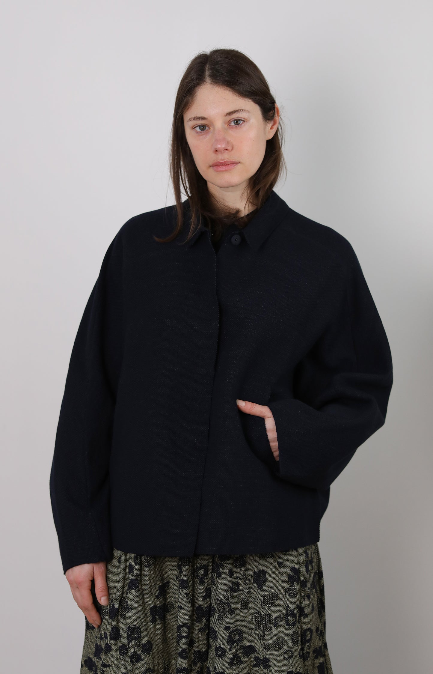 Navy Choosing Shirt Jacket