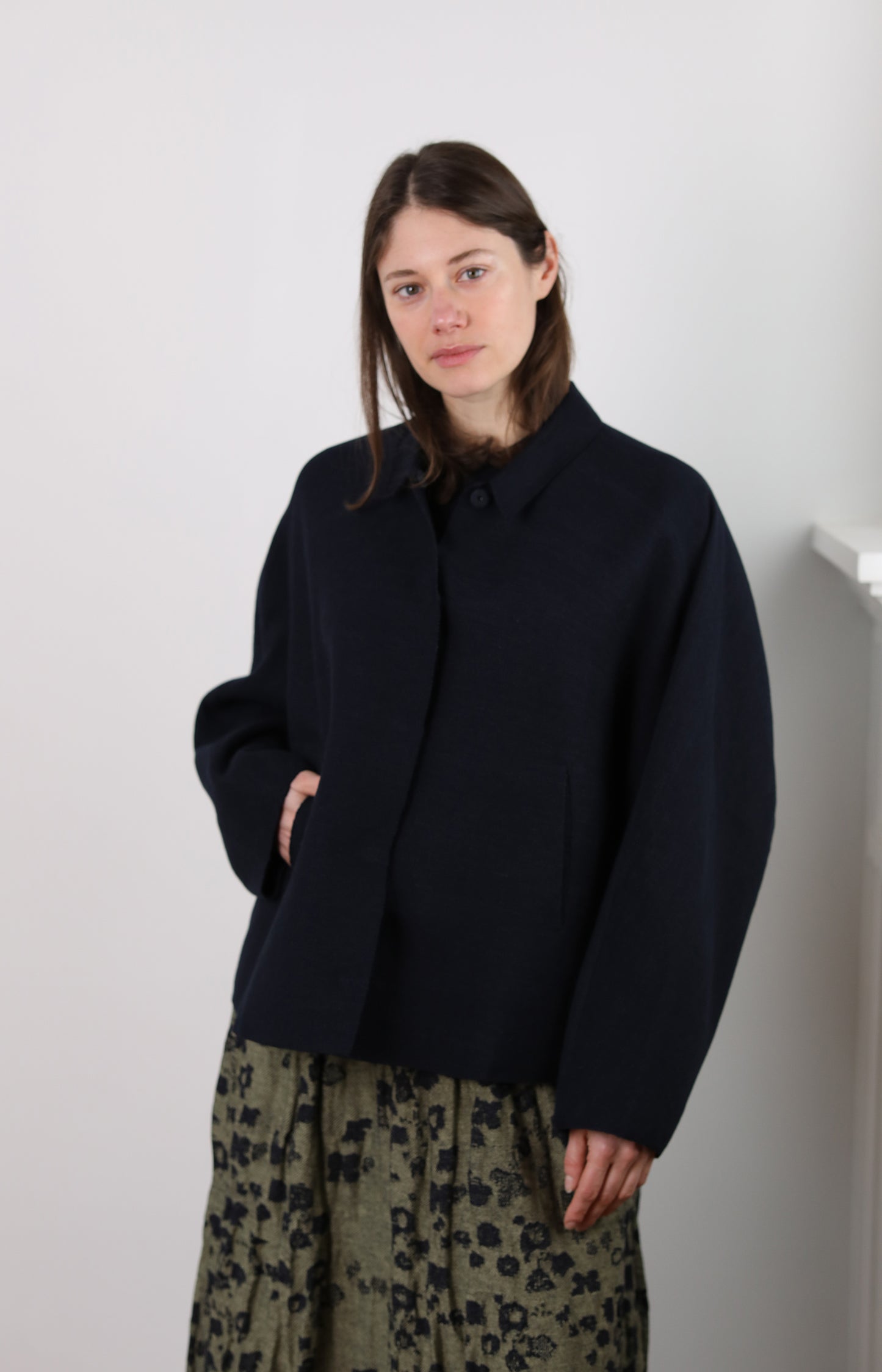 Navy Choosing Shirt Jacket