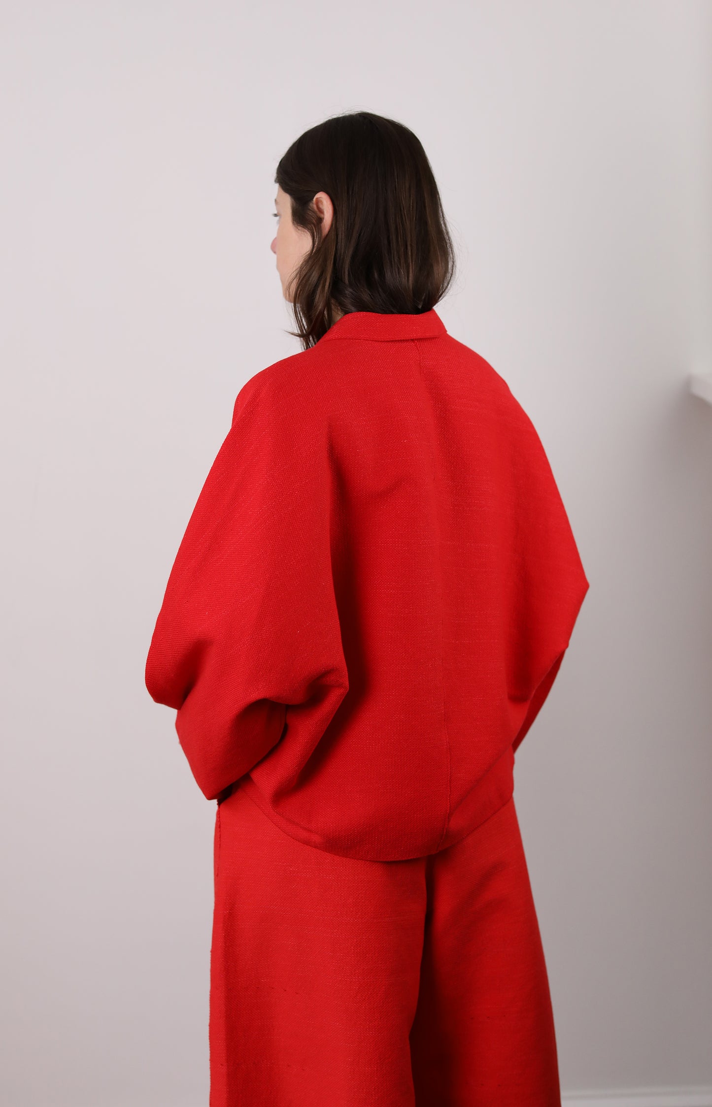 Red Choosing Shirt Jacket