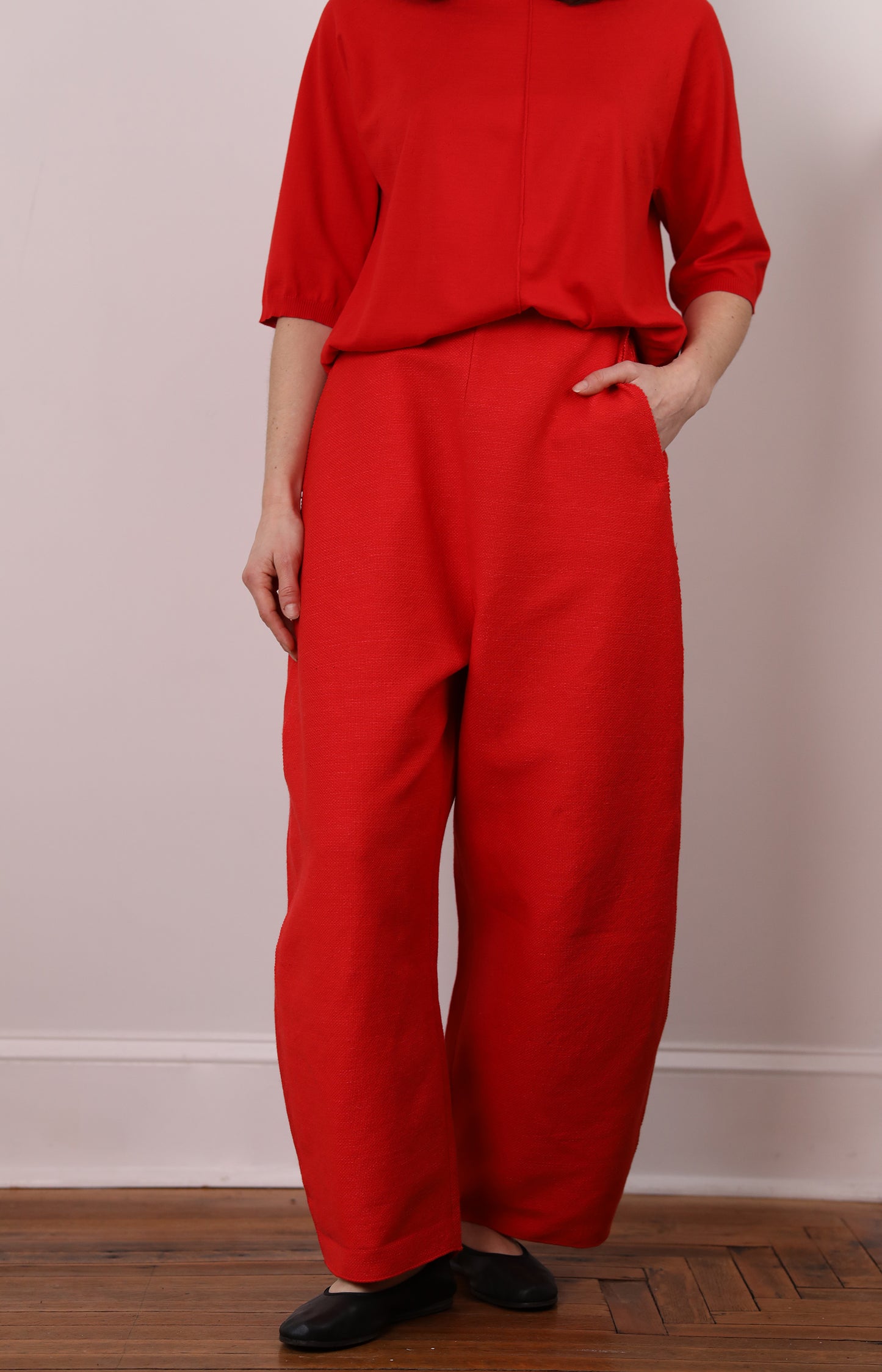 Red Choosing Trousers