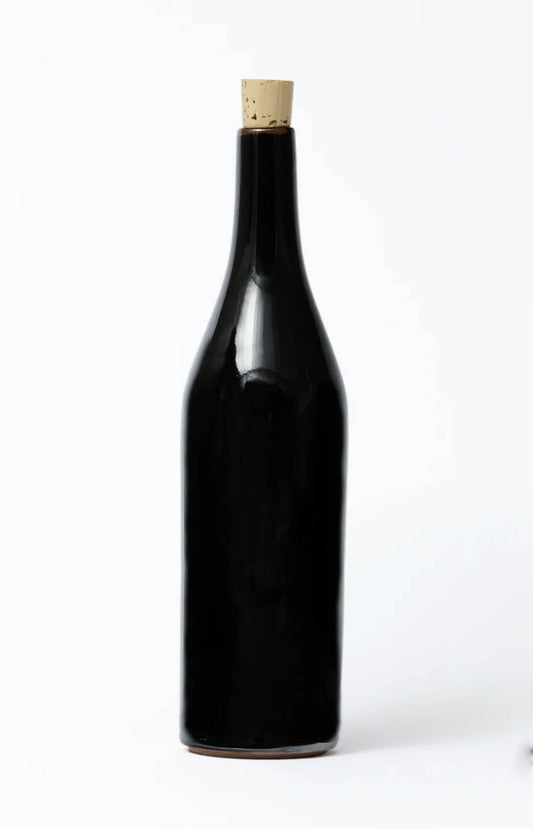Maroon Pottery Bottle