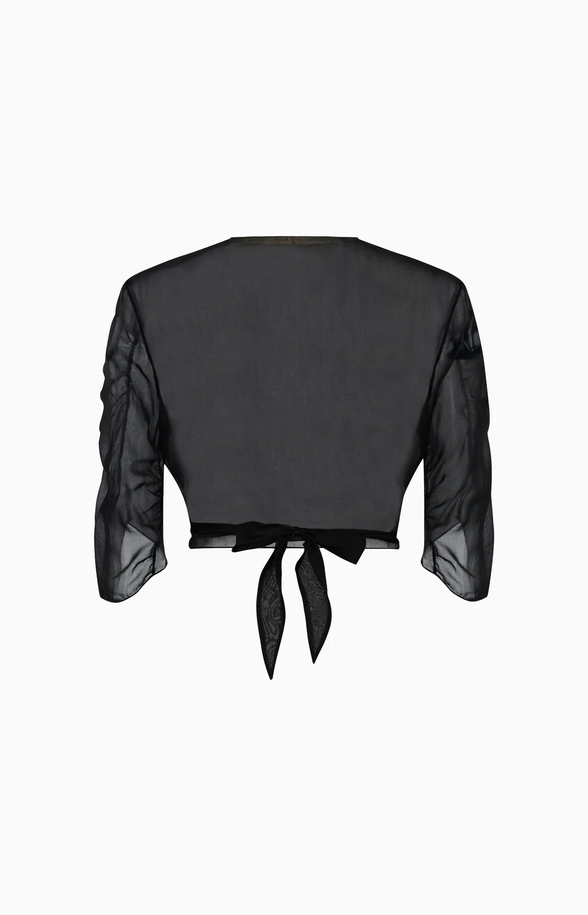 Black Chiffon Ballet Top