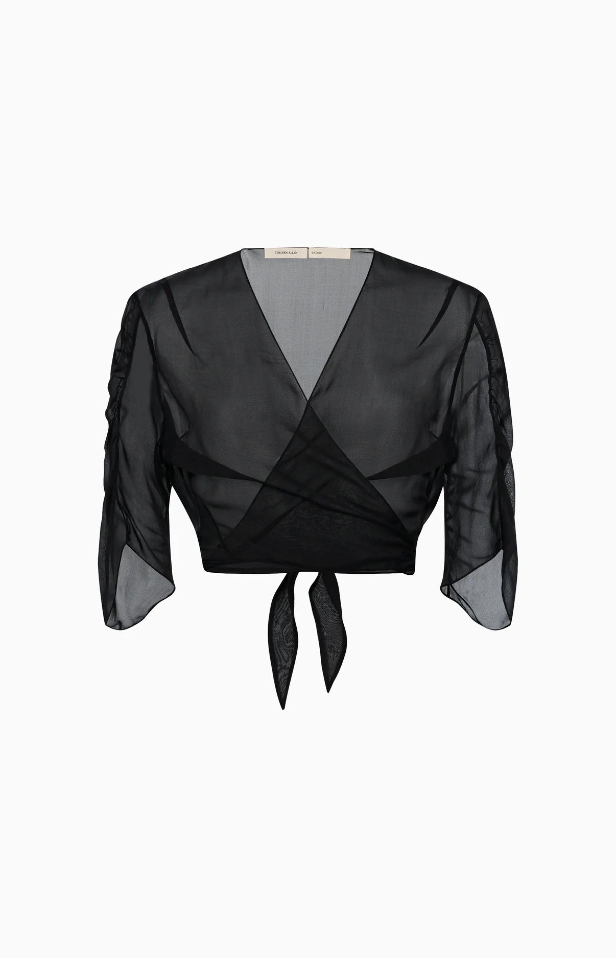 Black Chiffon Ballet Top