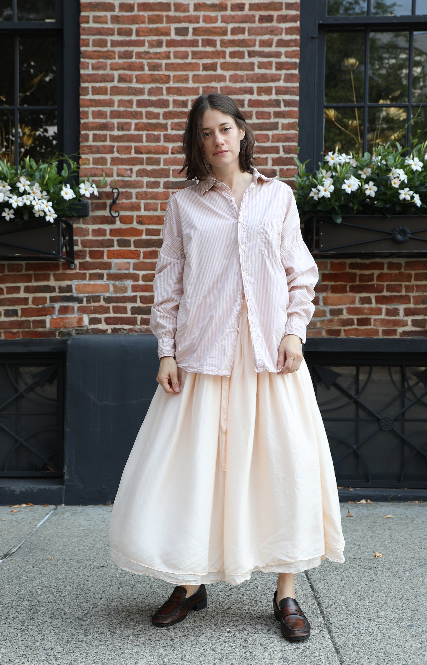 Pinky Silk Yukiko Skirt
