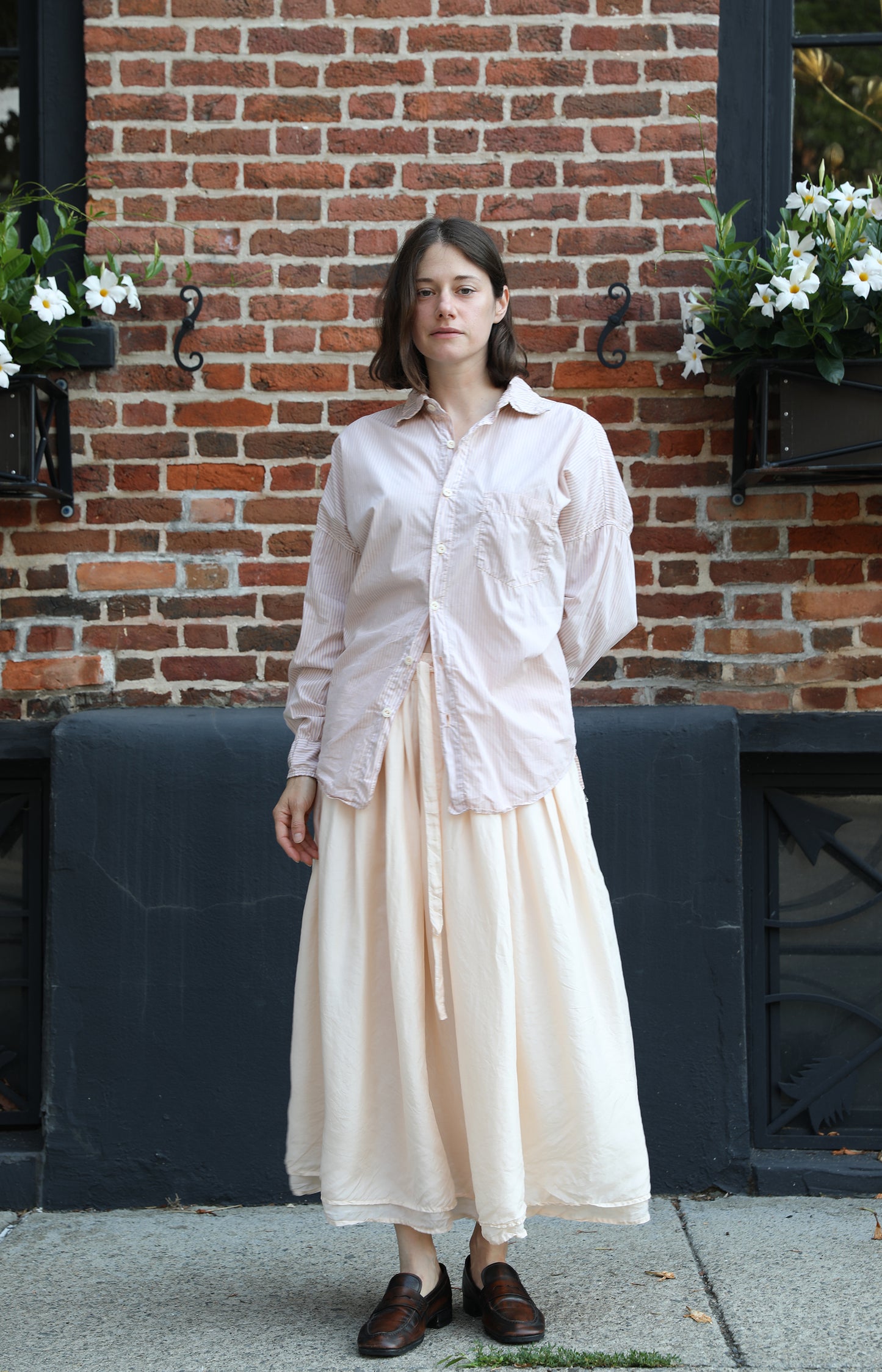 Pinky Silk Yukiko Skirt