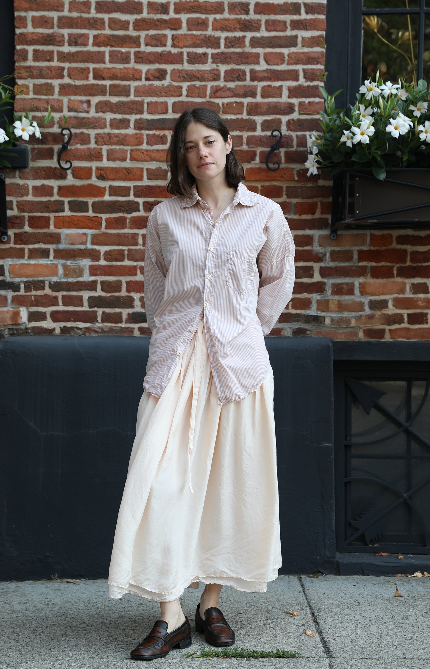 Pinky Silk Yukiko Skirt