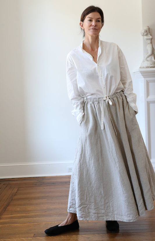 Natural Linen & Wool Skirt