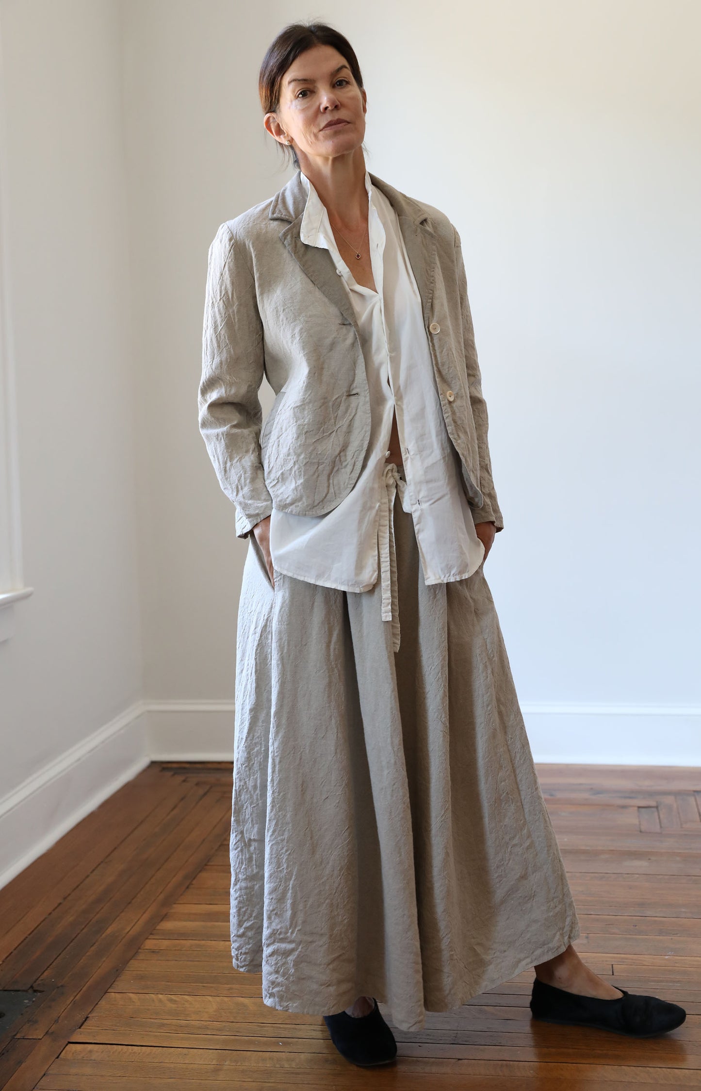 Natural Linen & Wool Regent Jacket