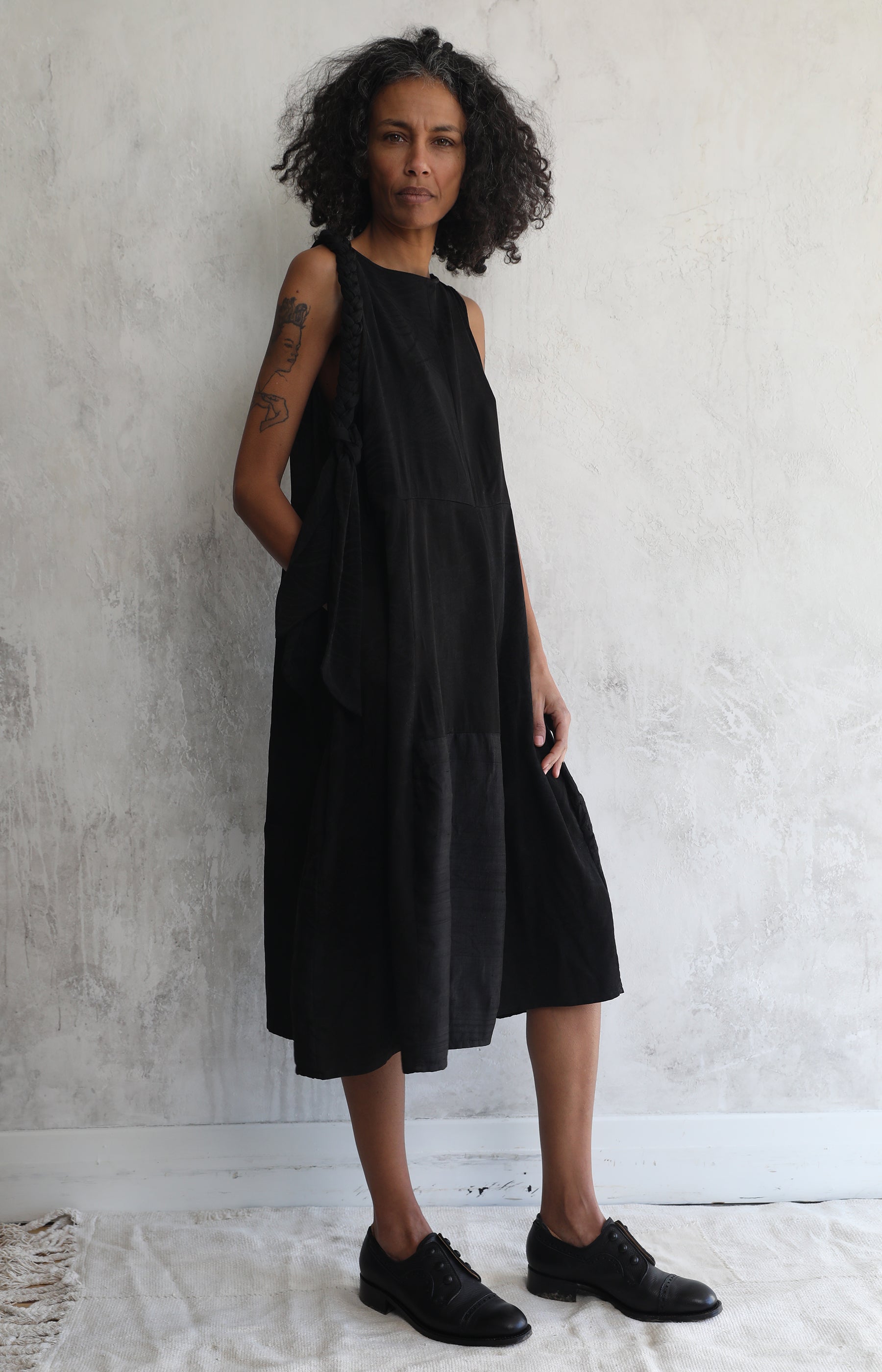 Black Silk Dress