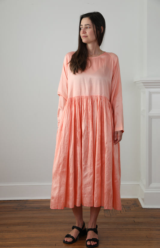 Rose Pink Silk Dress