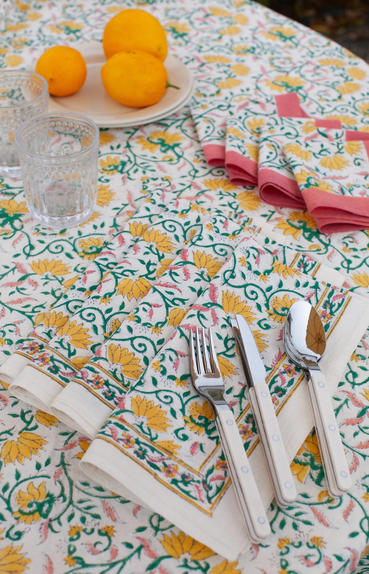 Gold Sunset Cocktail Napkins