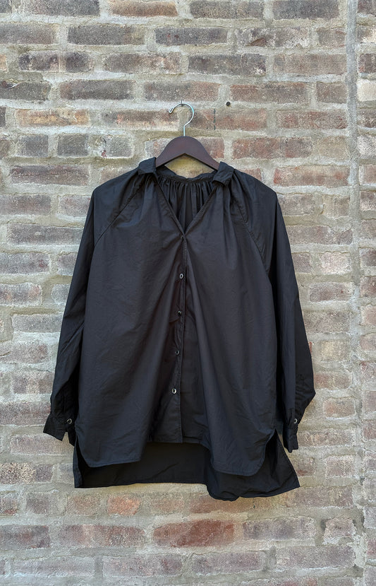 Black Cotton Blouse