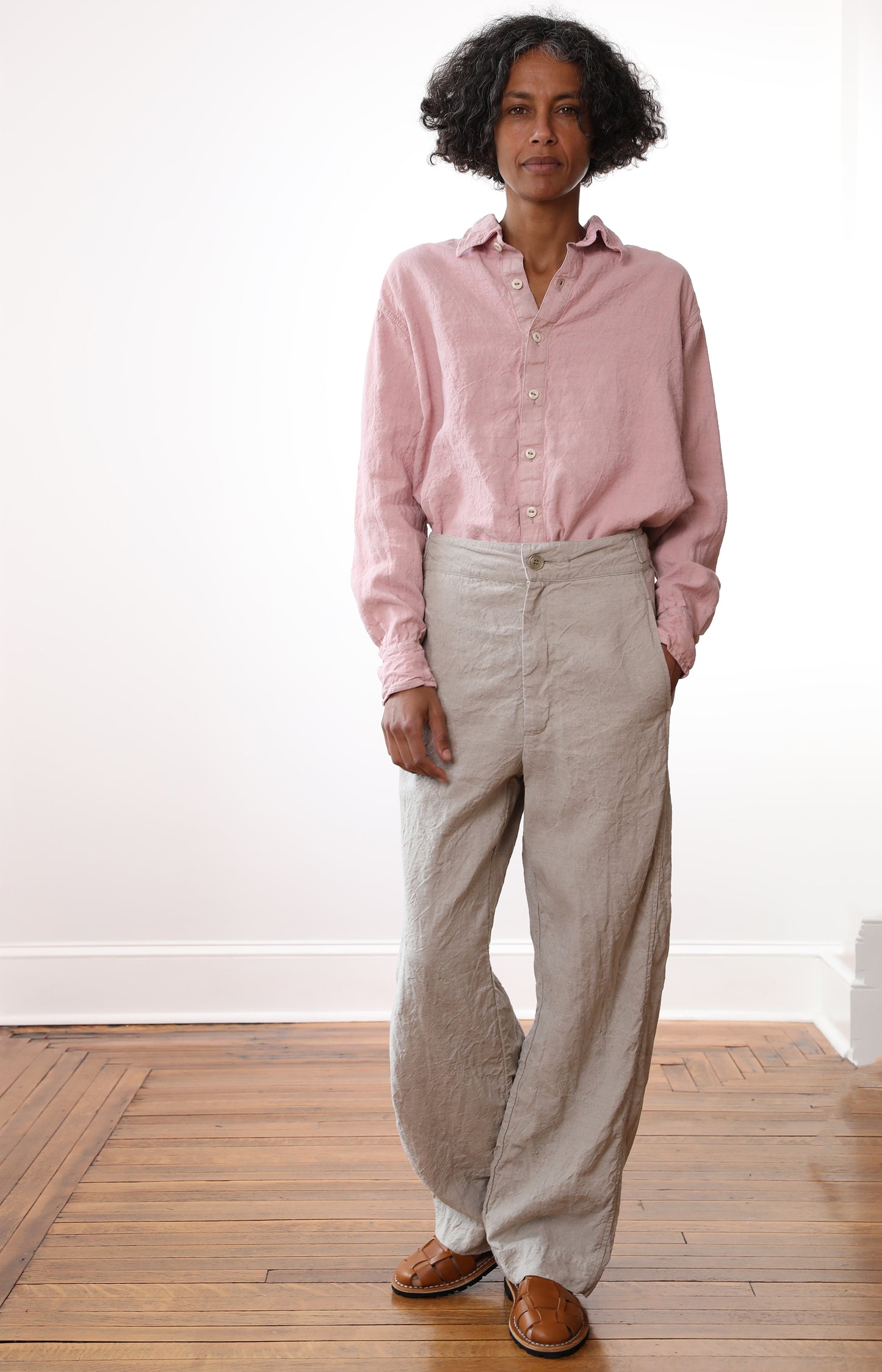 Natural Linen Kati Pants