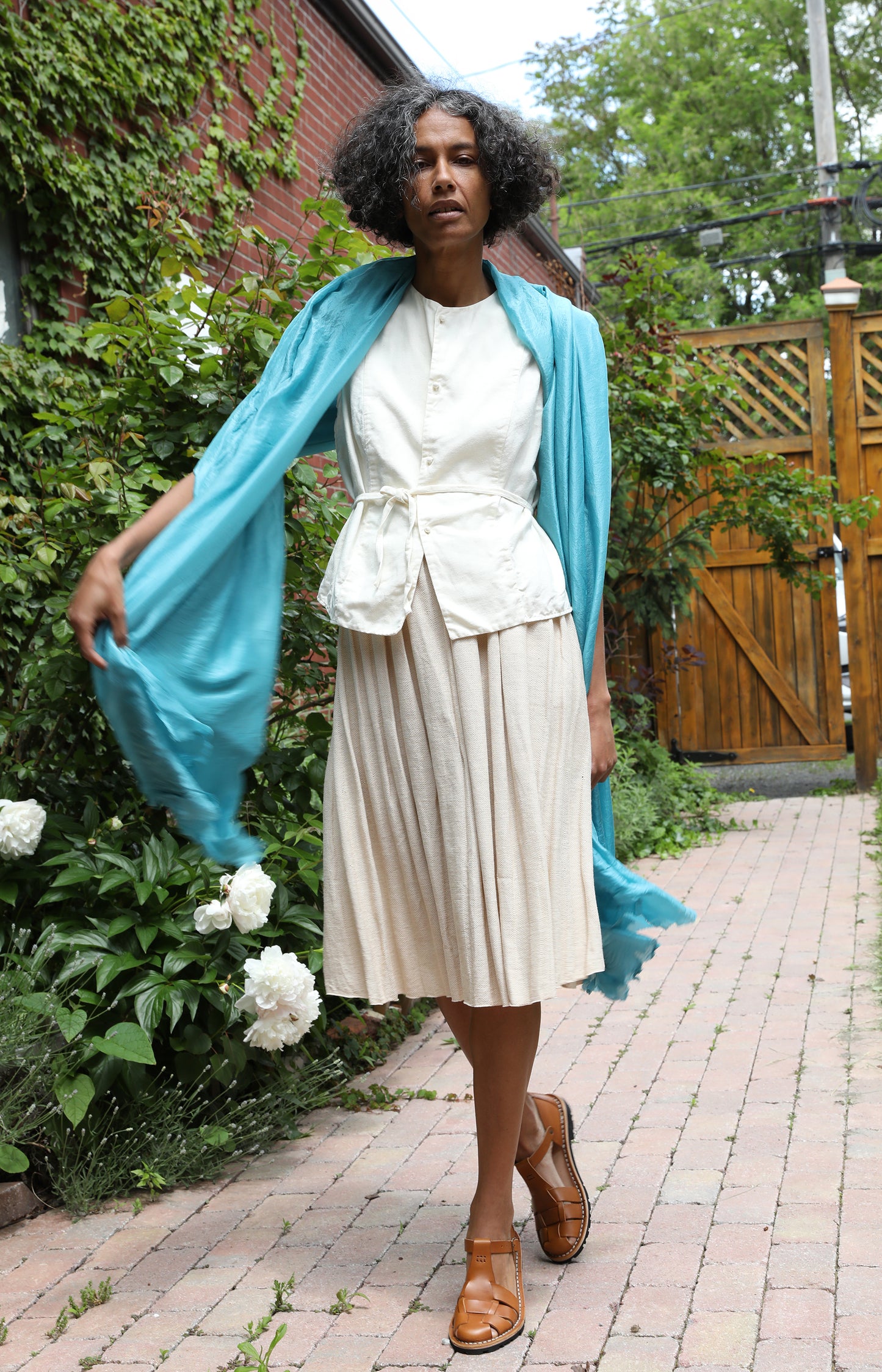 Wave Silk Scarf