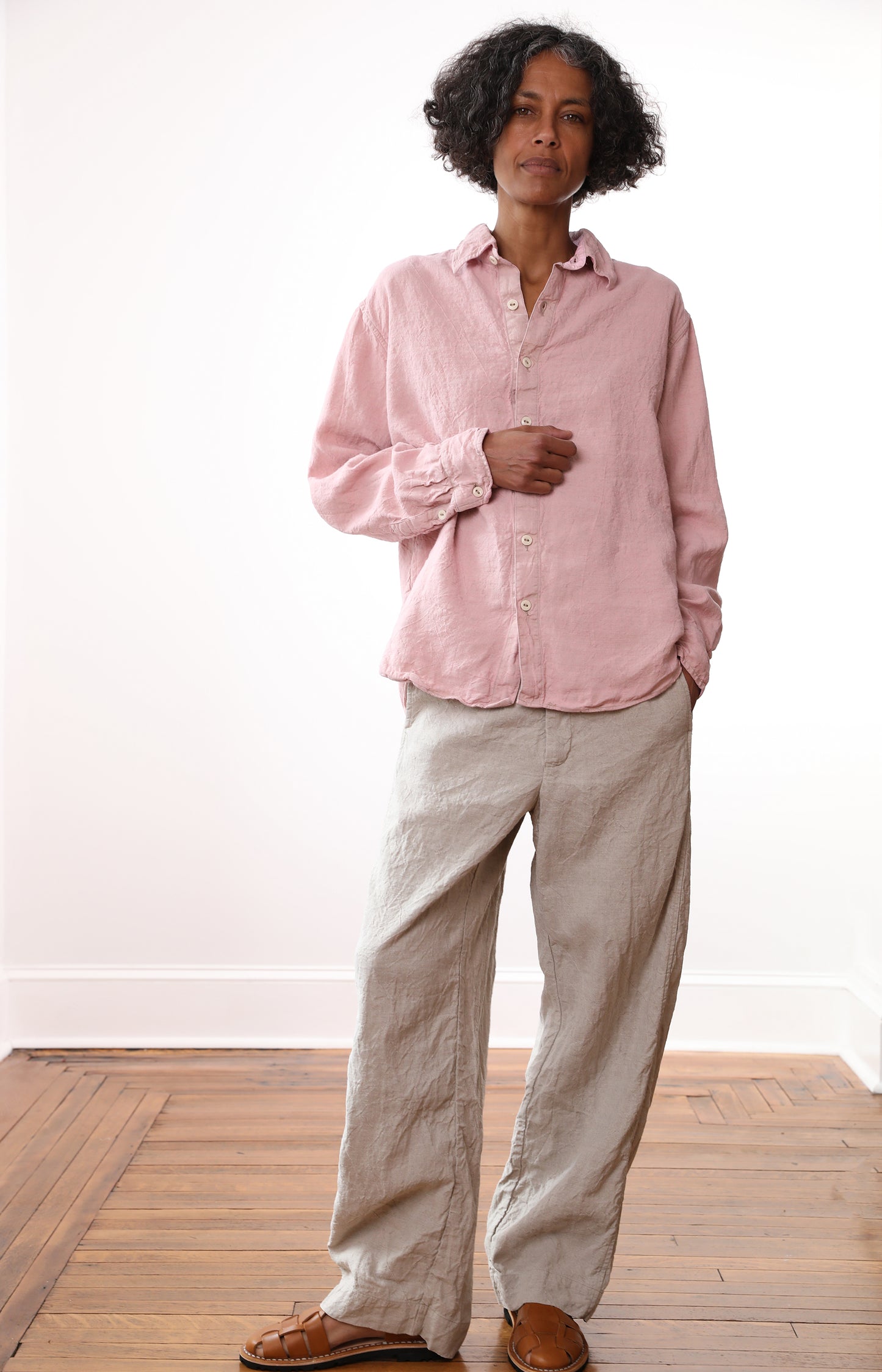Natural Linen Kati Pants