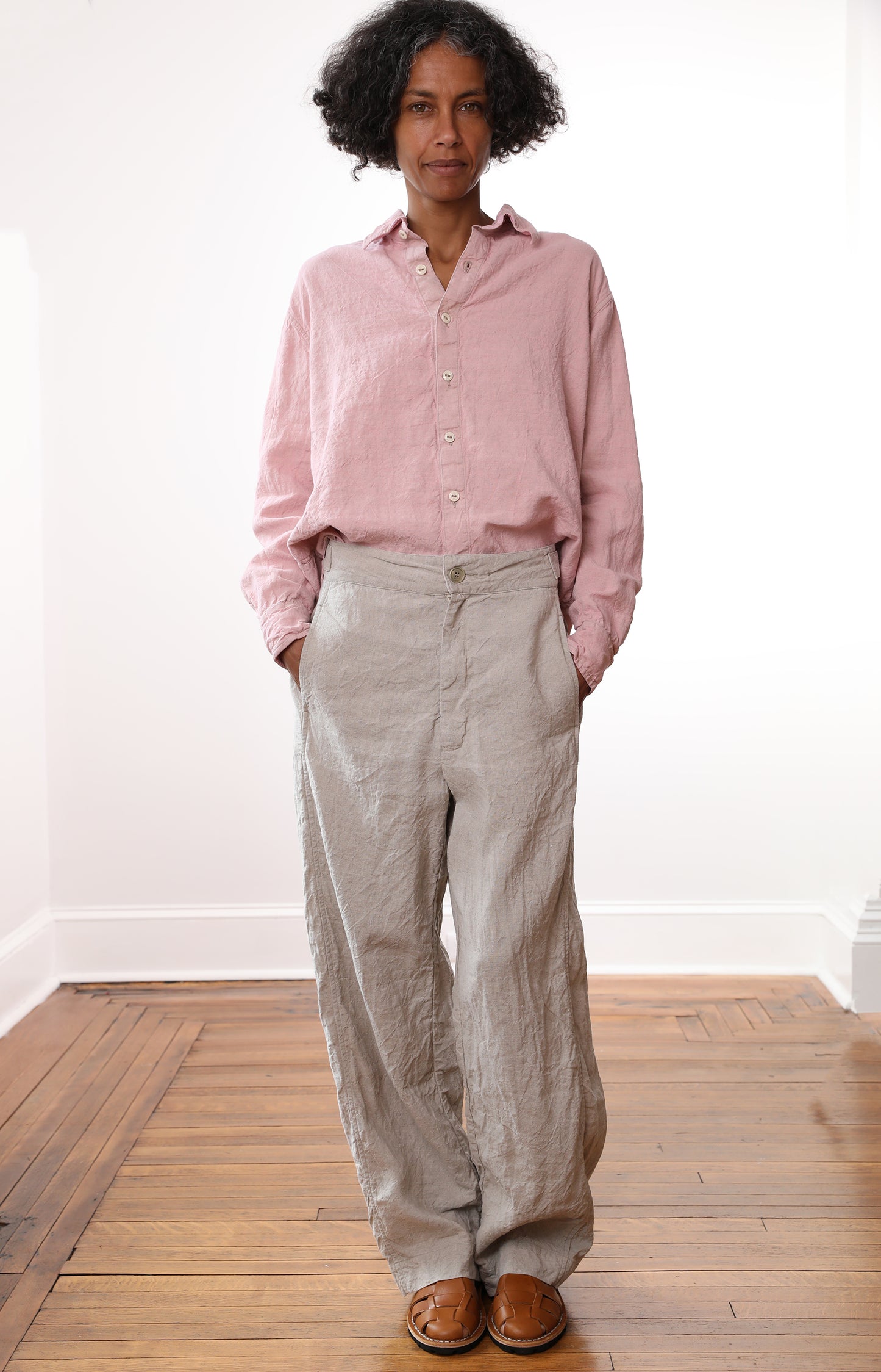 Natural Linen Kati Pants