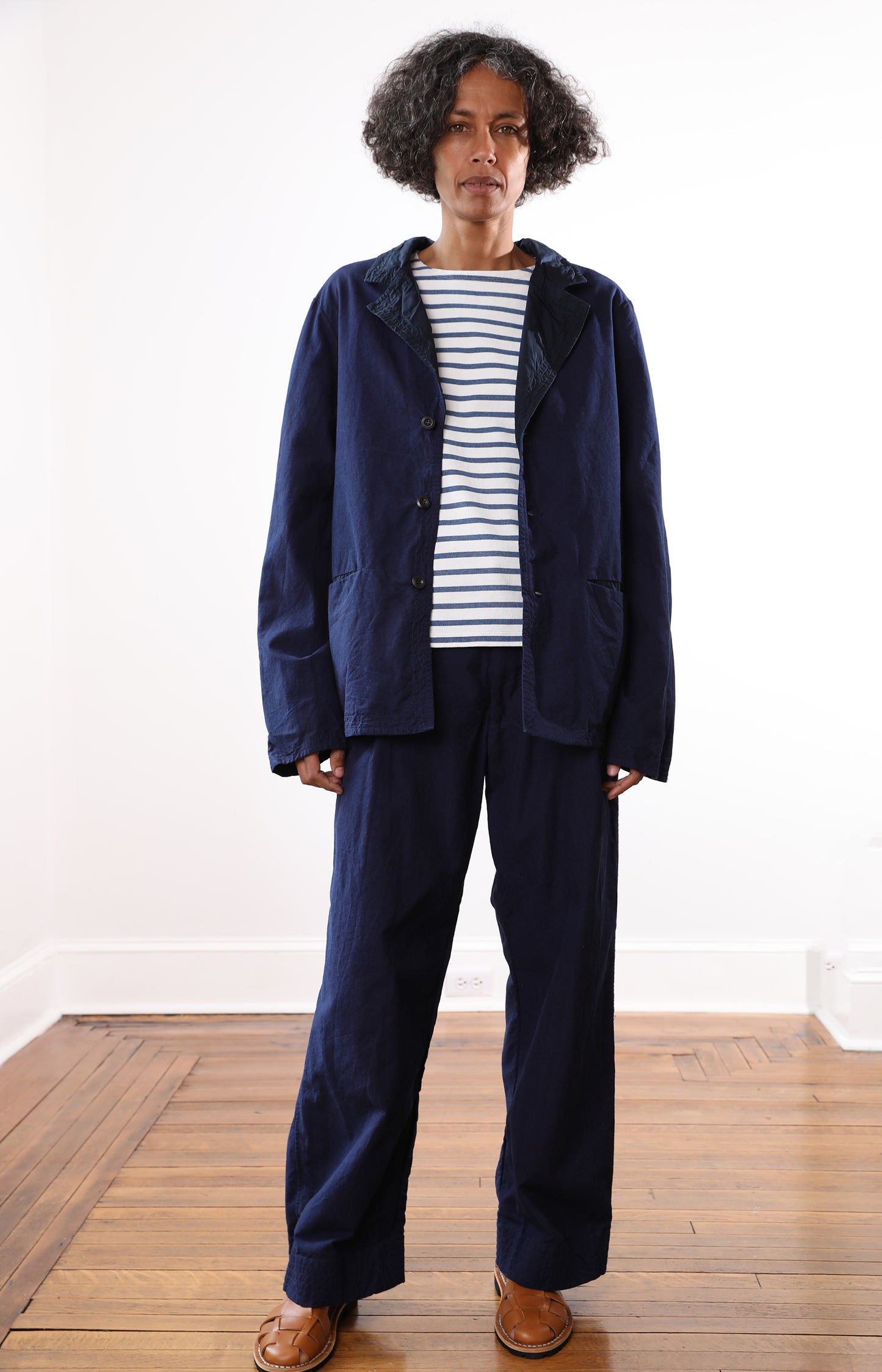Indigo Cotton Canvas Tippiman Jacket