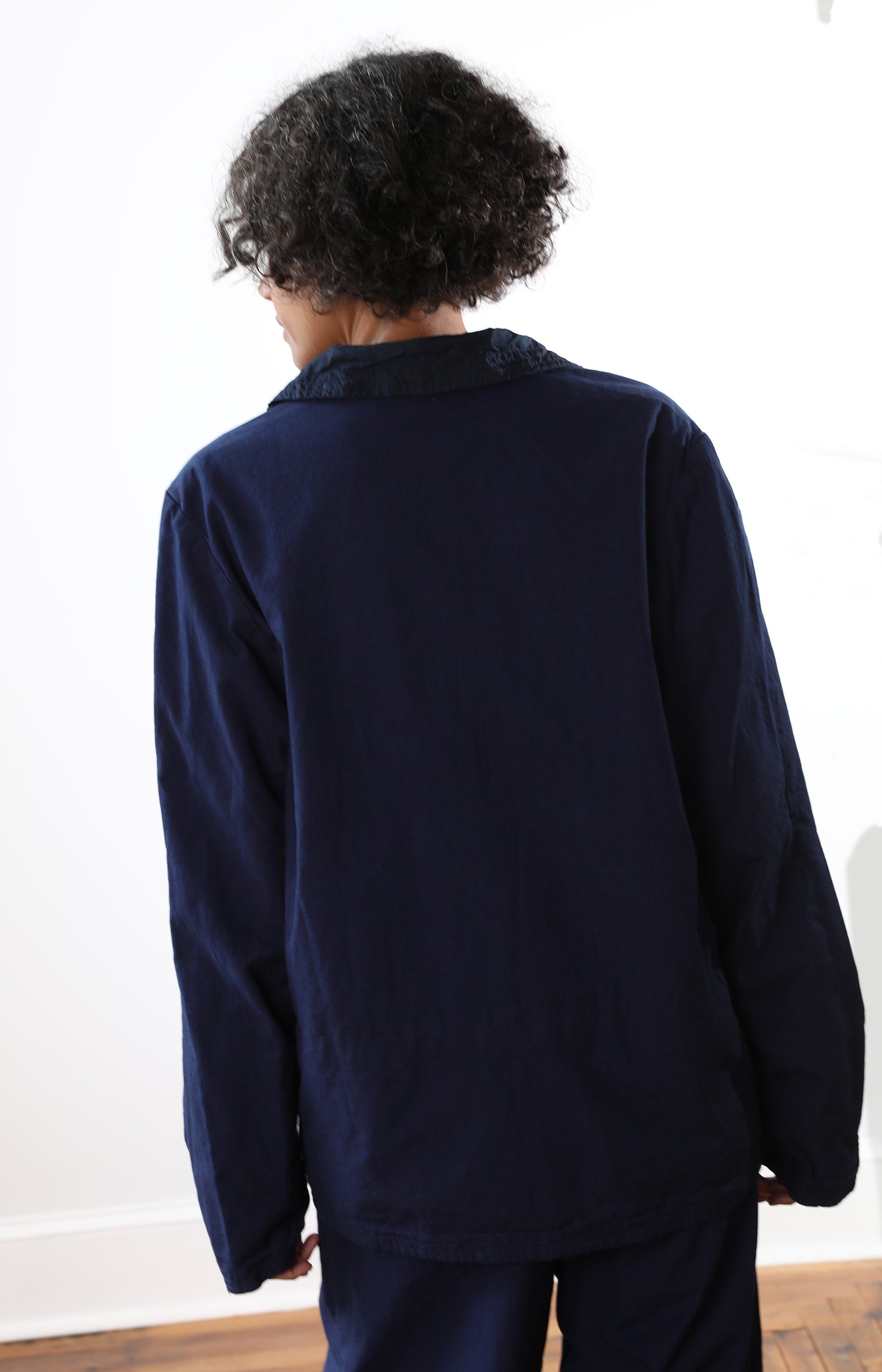 Indigo Cotton Canvas Tippiman Jacket