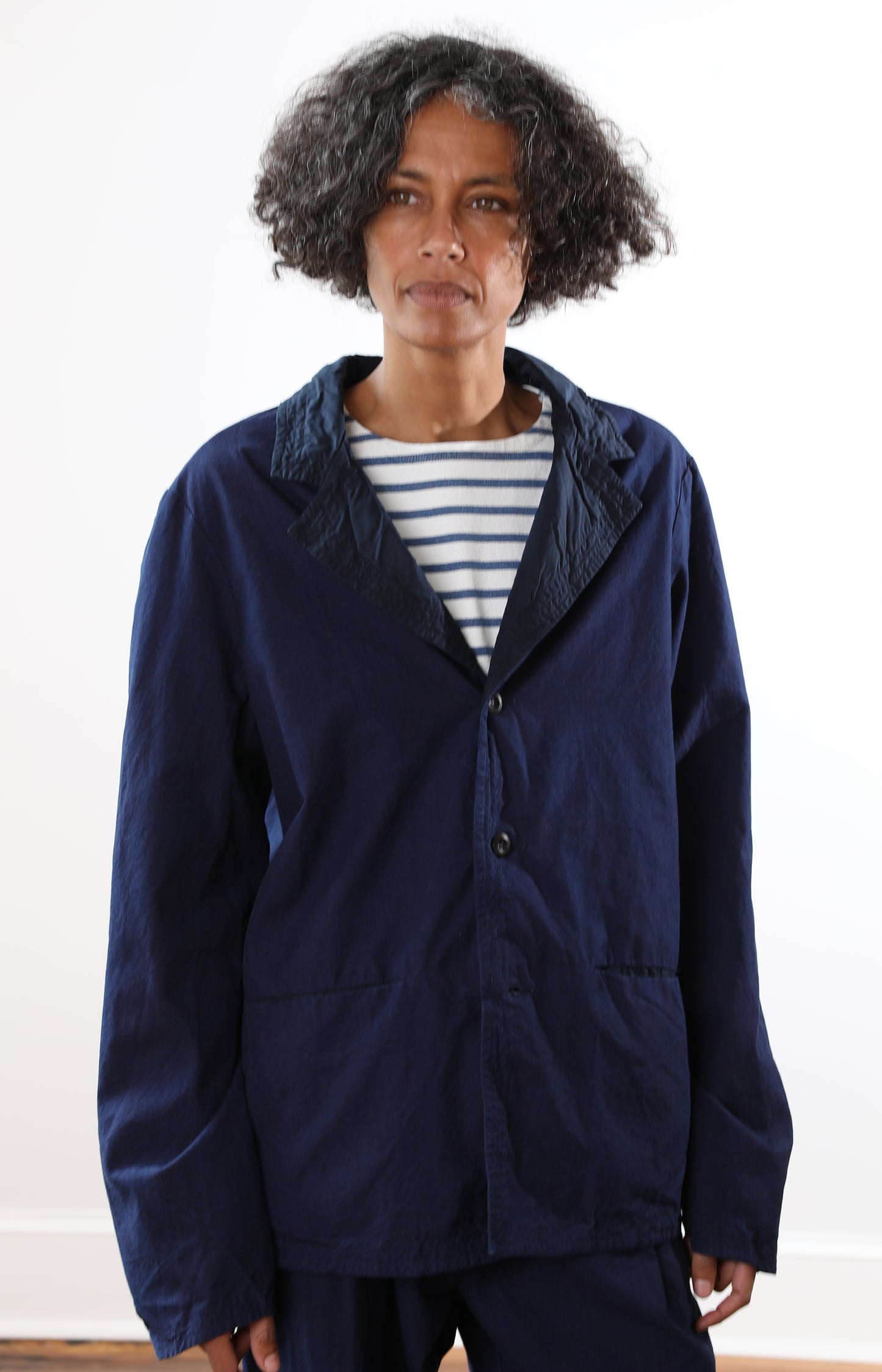 Indigo Cotton Canvas Tippiman Jacket