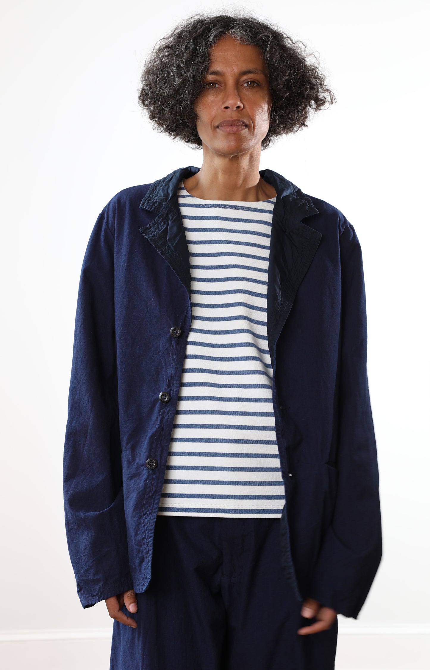 Indigo Cotton Canvas Tippiman Jacket