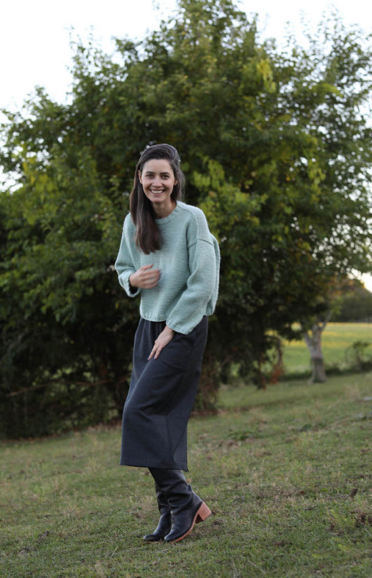 Anthracite Grey Lunghetta Skirt