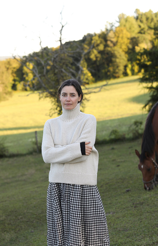 Latte Paige Cashmere Sweater
