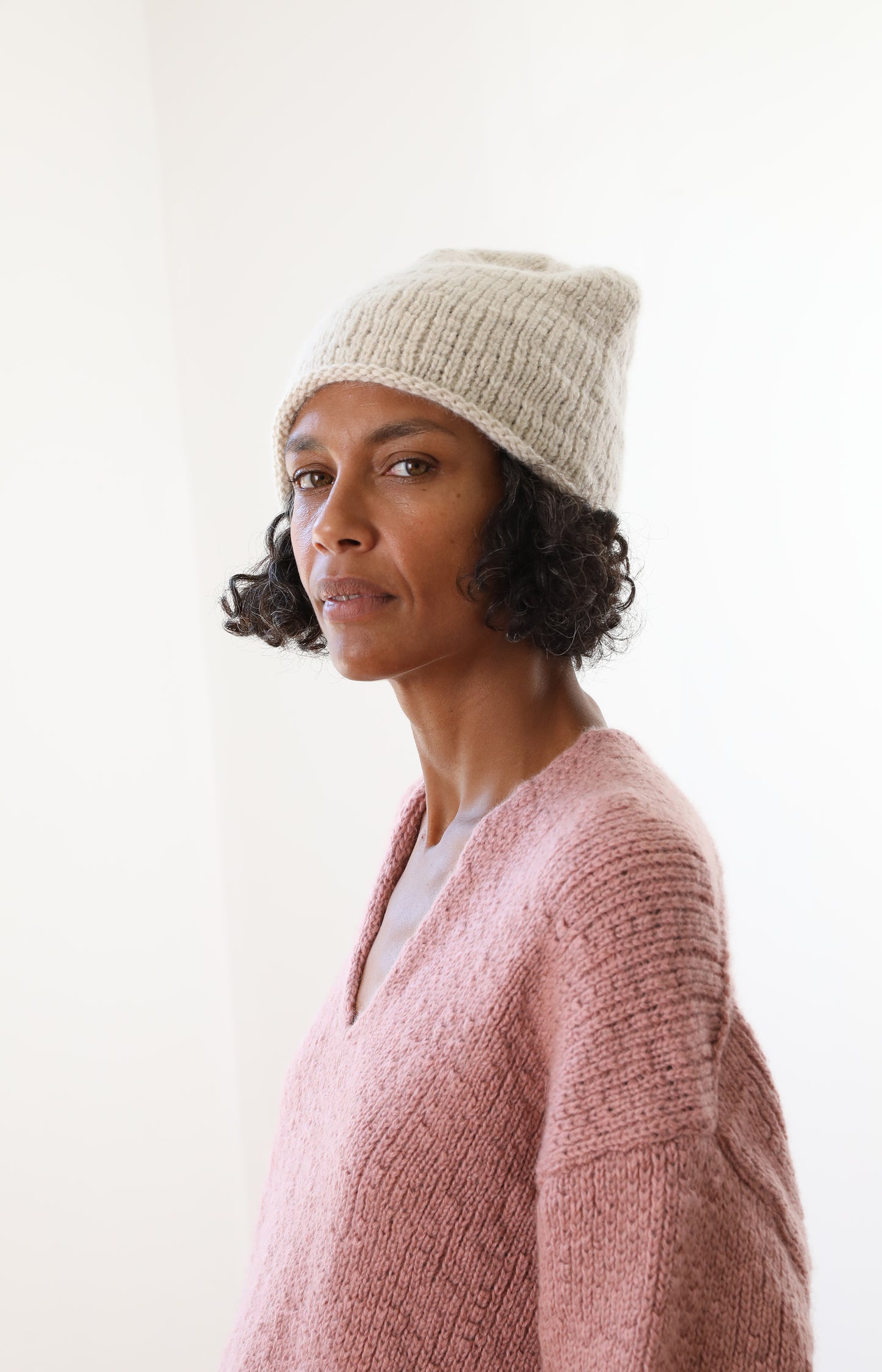 Ecru Yak Beanie