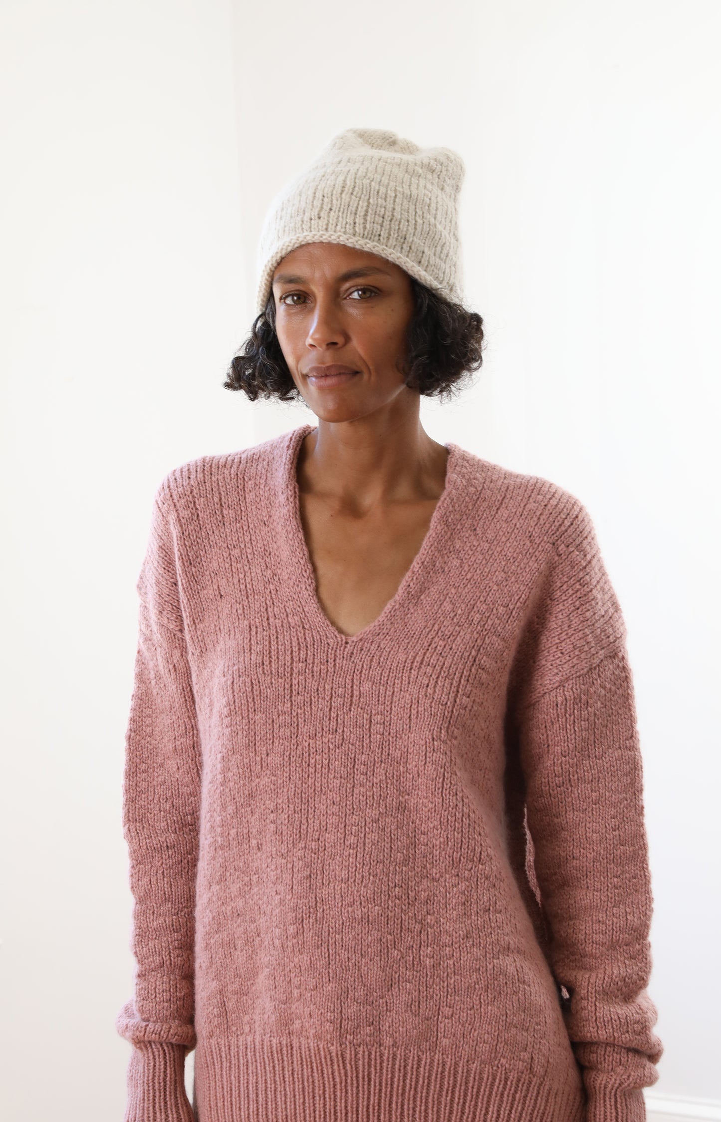 Ecru Yak Beanie