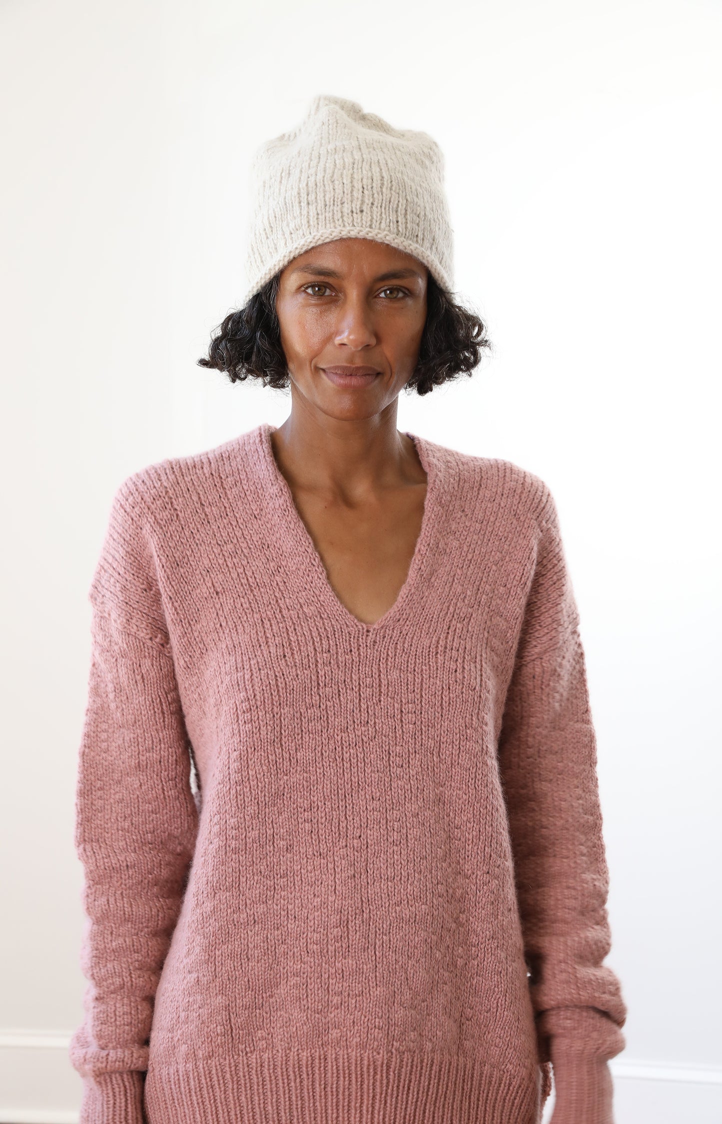 Ecru Yak Beanie