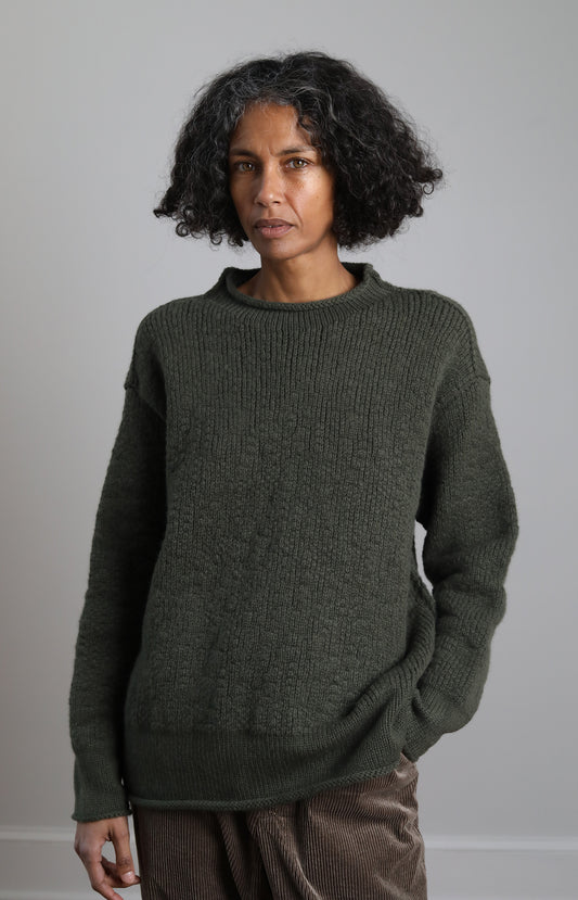 Khaki Wool Sweater