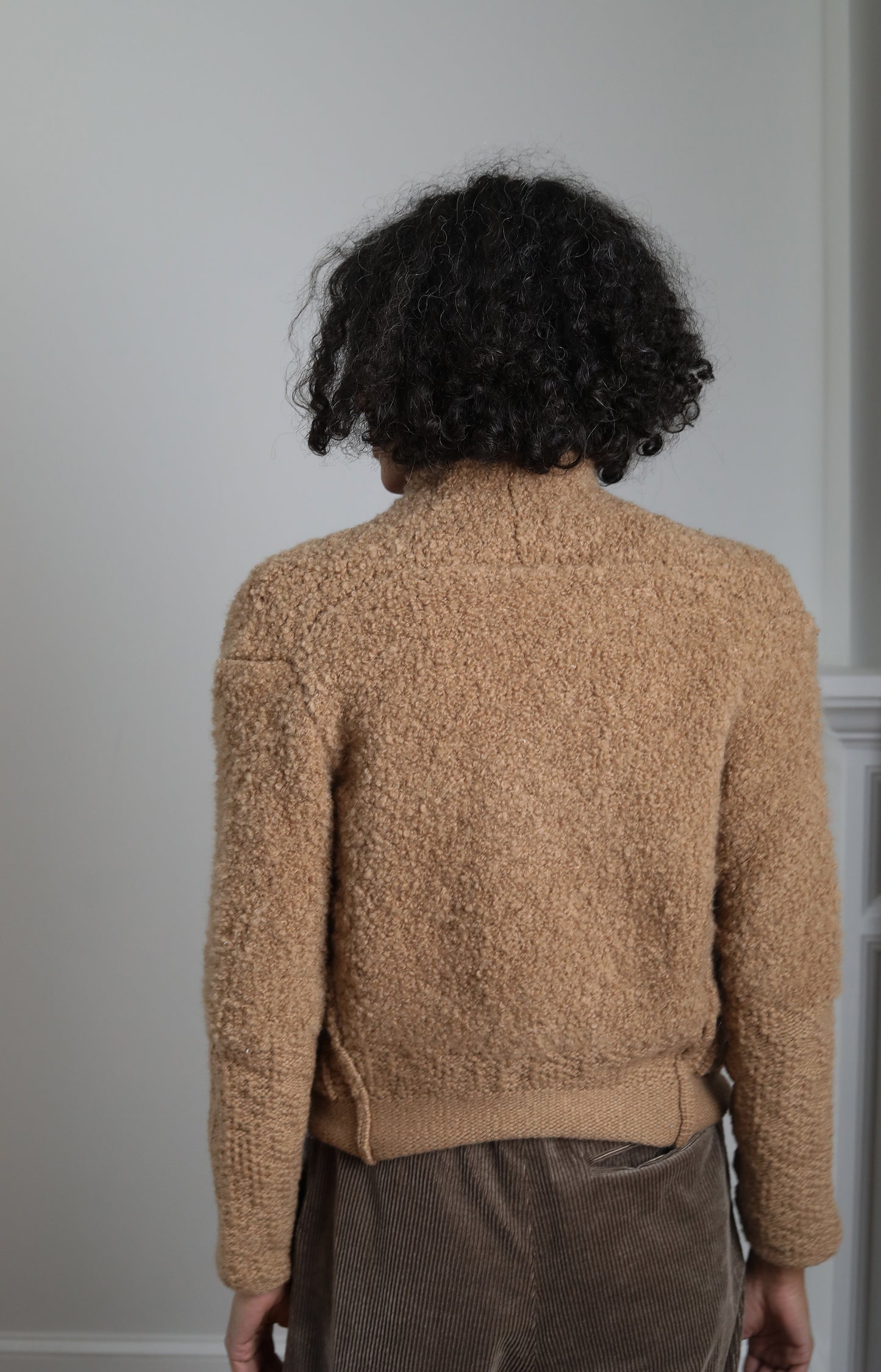 Camel Fitted Cardigan