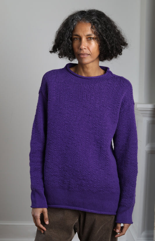 Purple Wool Sweater