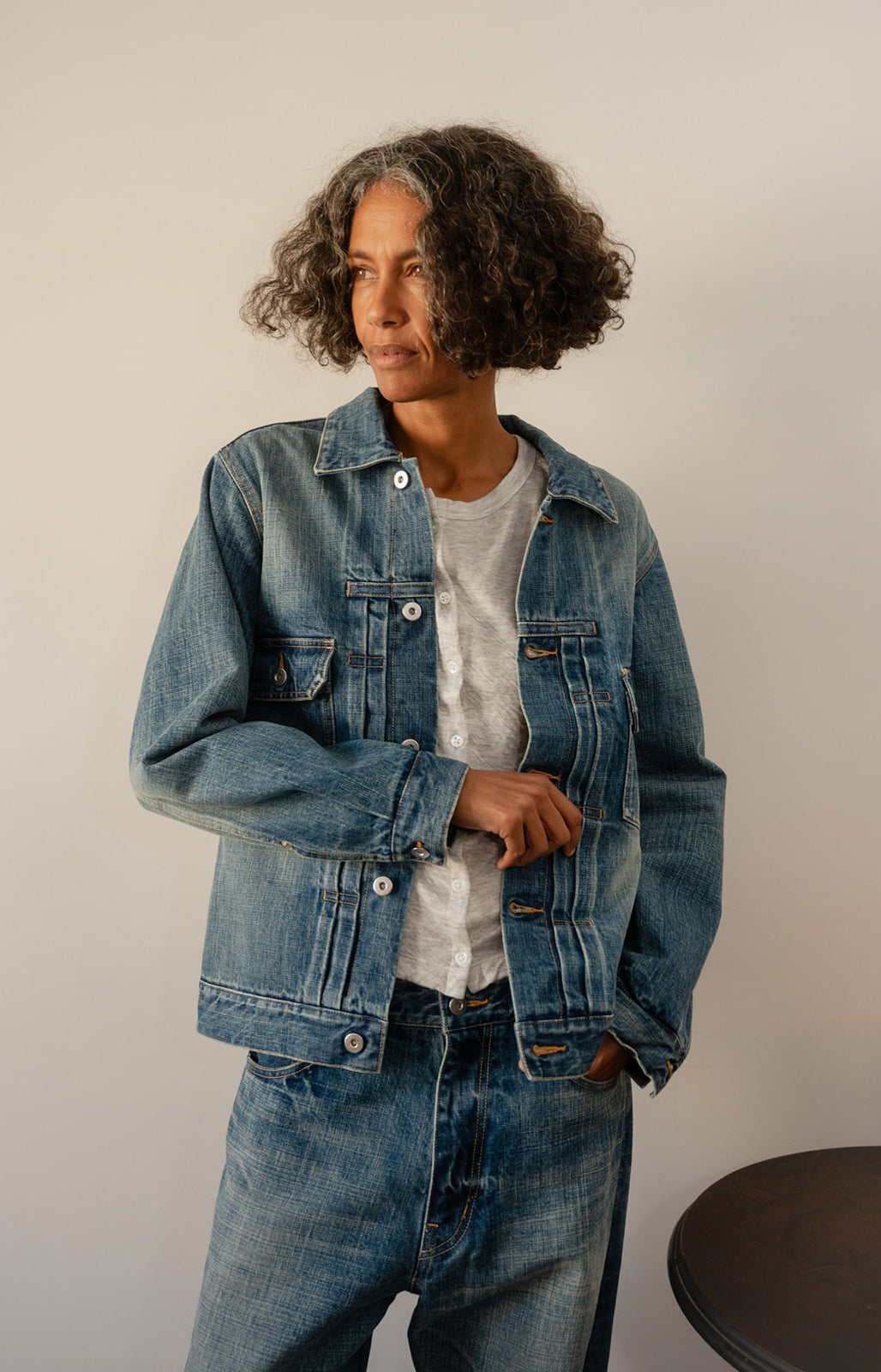 Distressed Denim Jacket