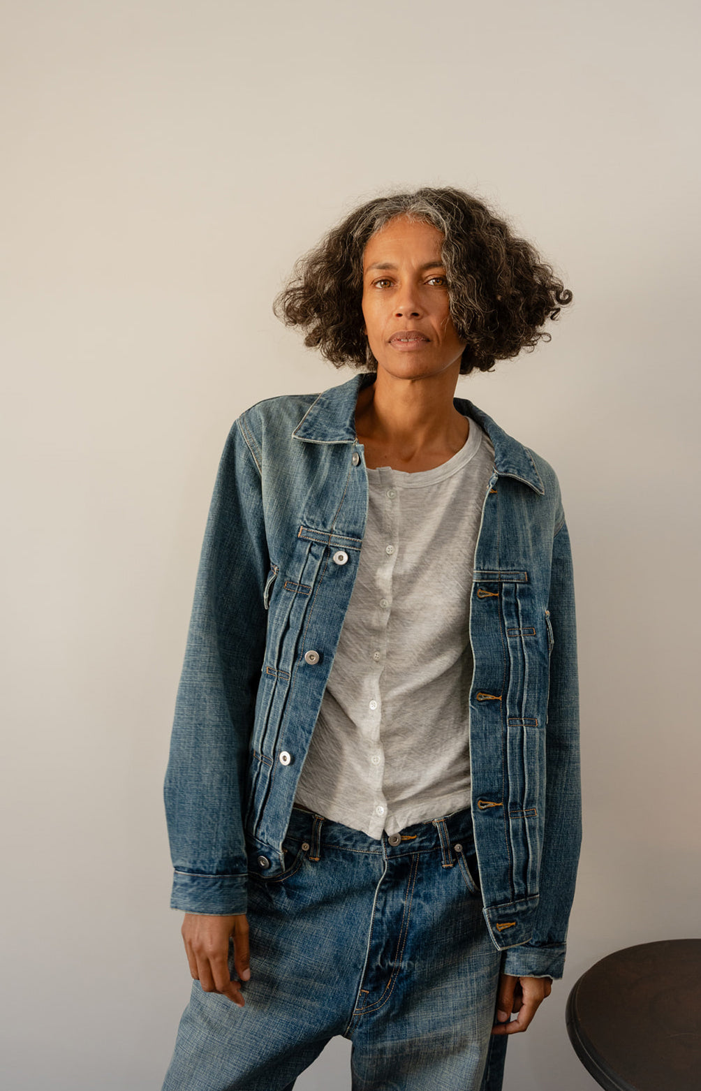 Distressed Denim Jacket