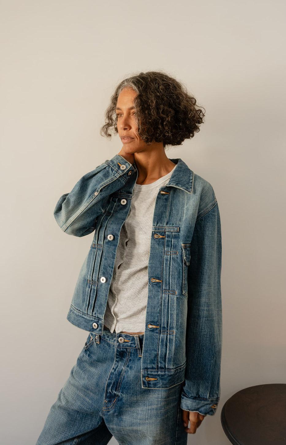 Distressed Denim Jacket