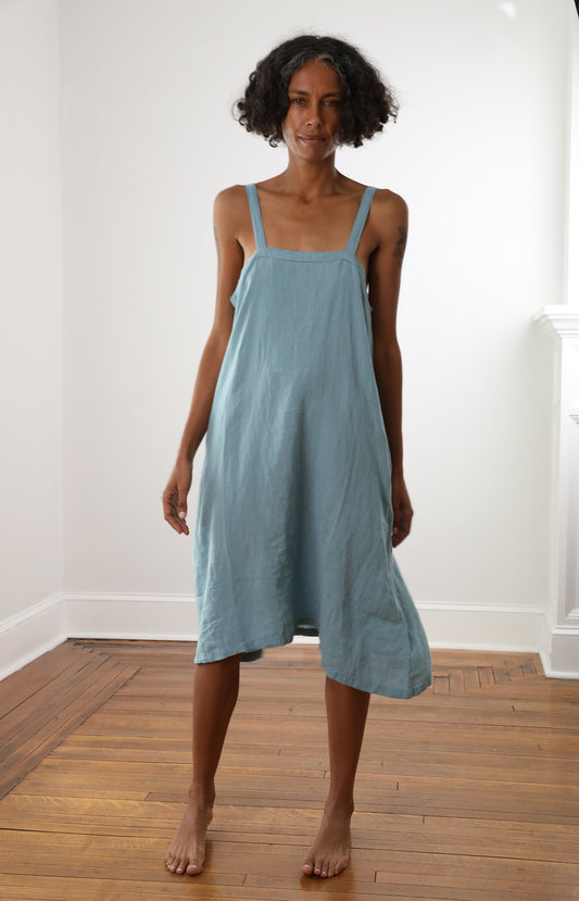 Arctic Linen A-Line Slip Dress