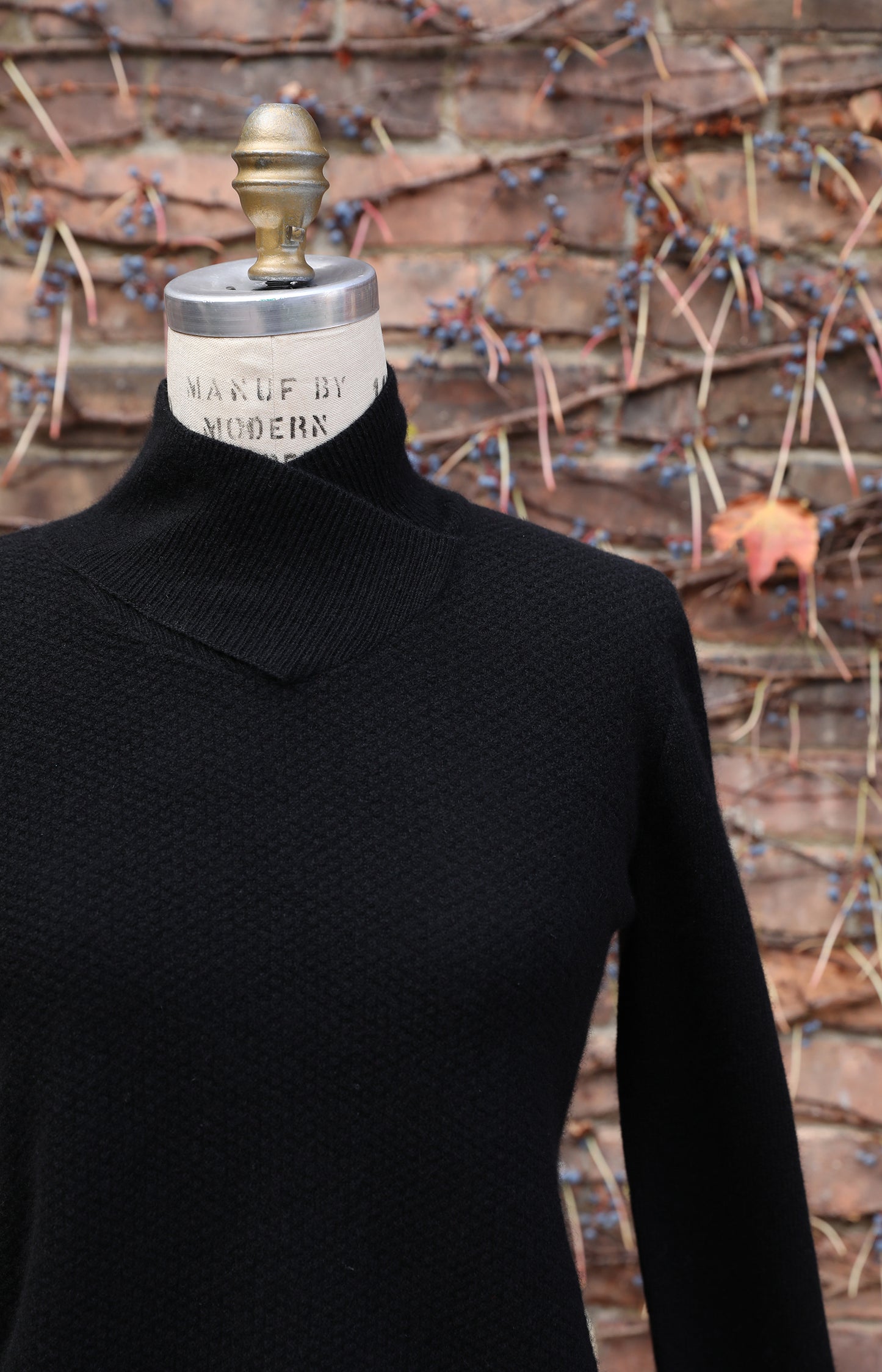 Black Cashmere Turtleneck