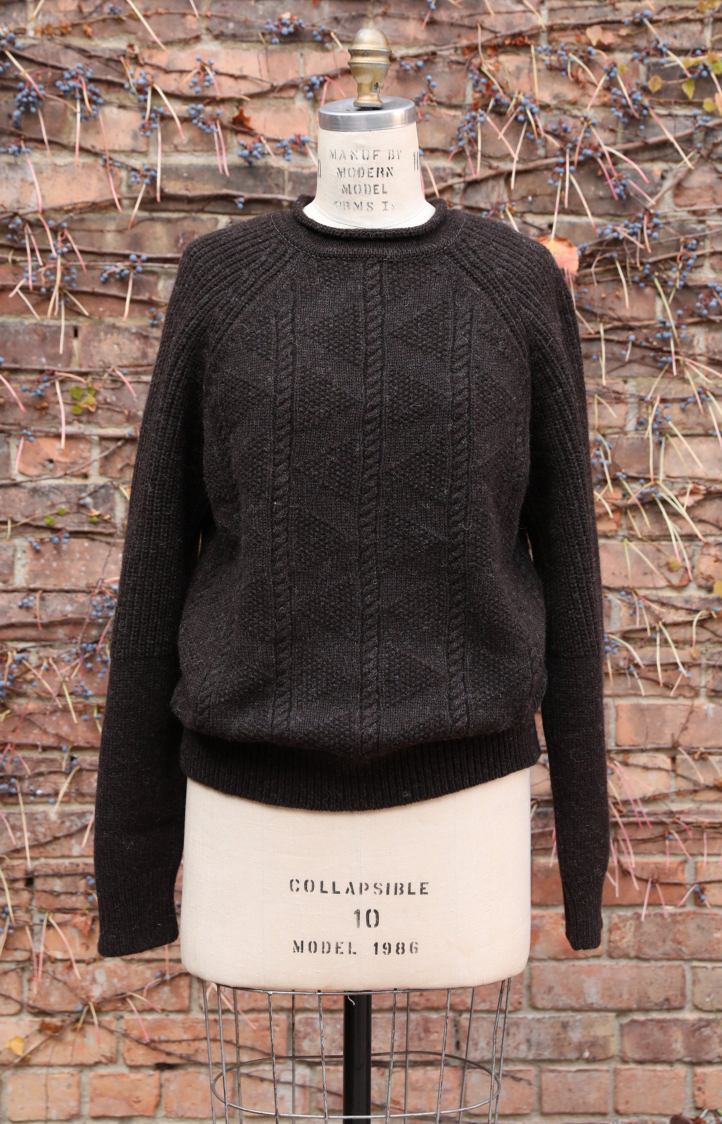 Brown Shetland Wool Sweater