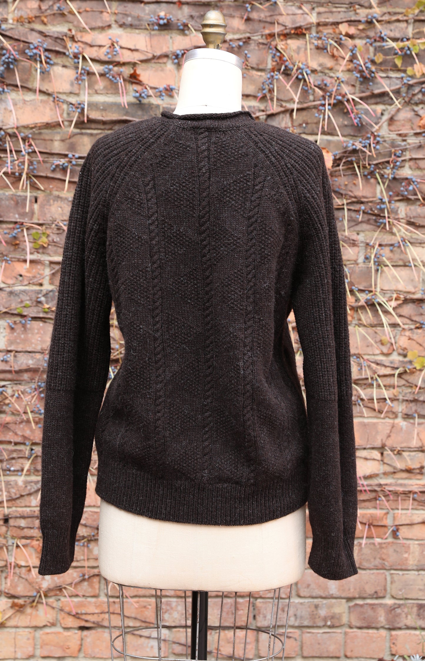 Brown Shetland Wool Sweater